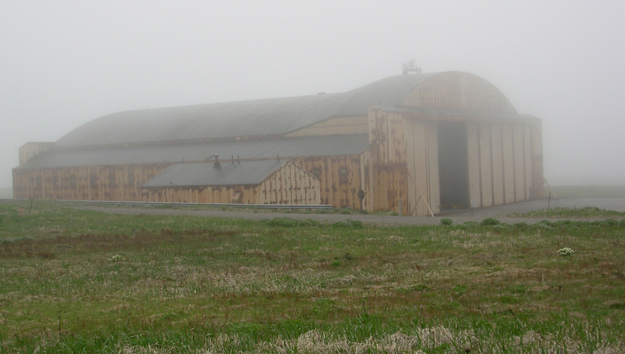 EARECKSON AIR STATION, Alaska -- Many of the abandoned buildings around the station have become untenable against the saltwater air and the harsh, blowing winds. More than 25 structures have been scheduled for demolition throughout the island. (U.S. Air Force file photo)