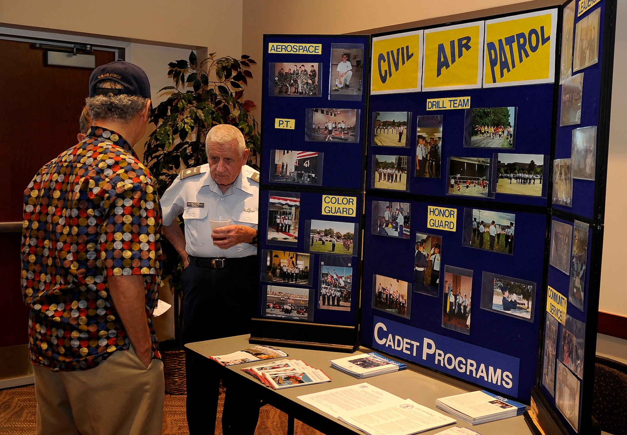 BUCKLEY AIR FORCE BASE, Colo. - Colorado's retirees and veterans were invited to Buckley Air Force Base's annual Retiree Appreciation Day at the Leadership Development Center June 18. More than 30 organizations gathered in support of the retirees, including the Civil Air Patrol. (U.S. Air Force photo by Senior Airman Steve Czyz)
