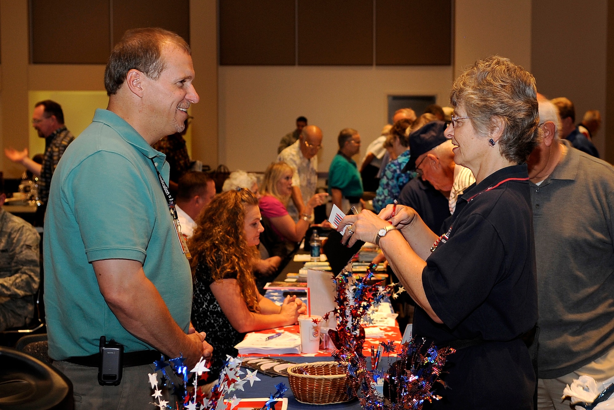 BUCKLEY AIR FORCE BASE, Colo. - More than 30 organizations gathered in support of the retirees at the 11th Annual Retiree Appreciation Day July 18. (U.S. Air Force photo by Senior Airman Steve Czyz)