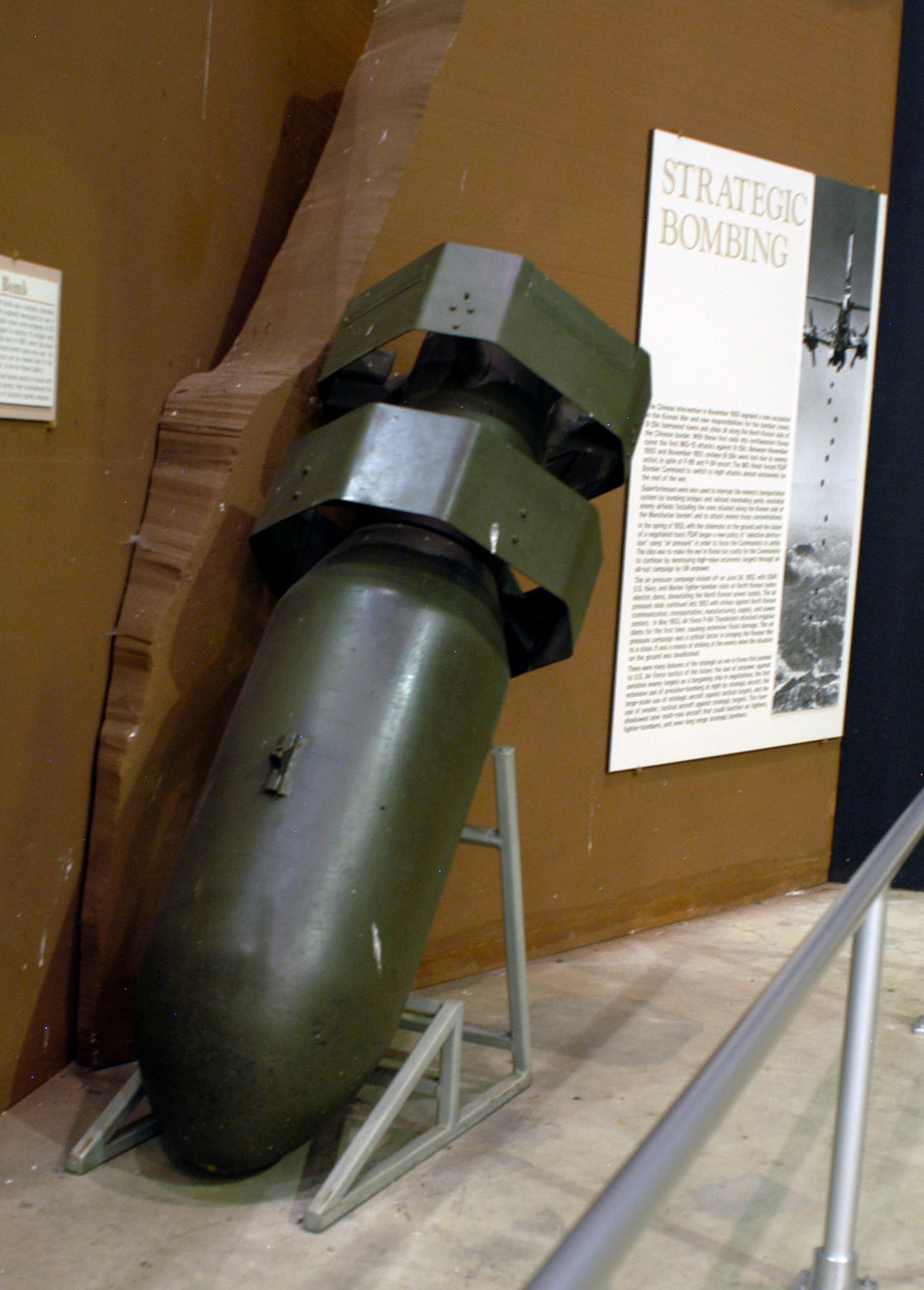 DAYTON, Ohio -- Razon bomb on display in the Korean War Gallery at the National Museum of the U.S. Air Force. (U.S. Air Force photo)