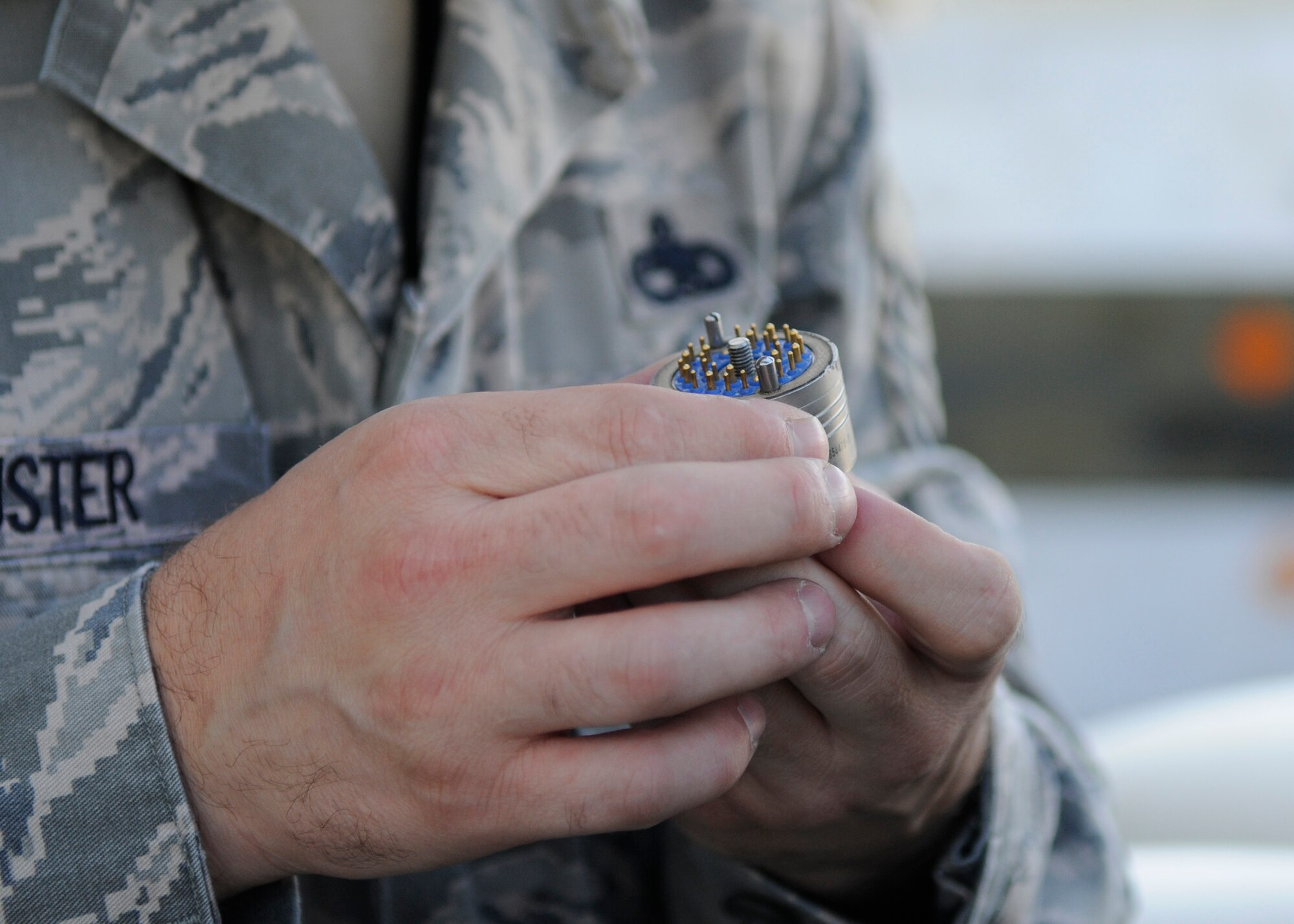 SPANGDAHLEM AIR BASE, Germany -- Master Sgt. Jamie Schuster, 52nd Equipment Maintenance Squadron precision guided munitions element chief, is the 52nd Fighter Wing's Top Saber Performer for the week of July 24-30. (U.S. Air Force photo by Airman 1st Class Staci Miller) 
