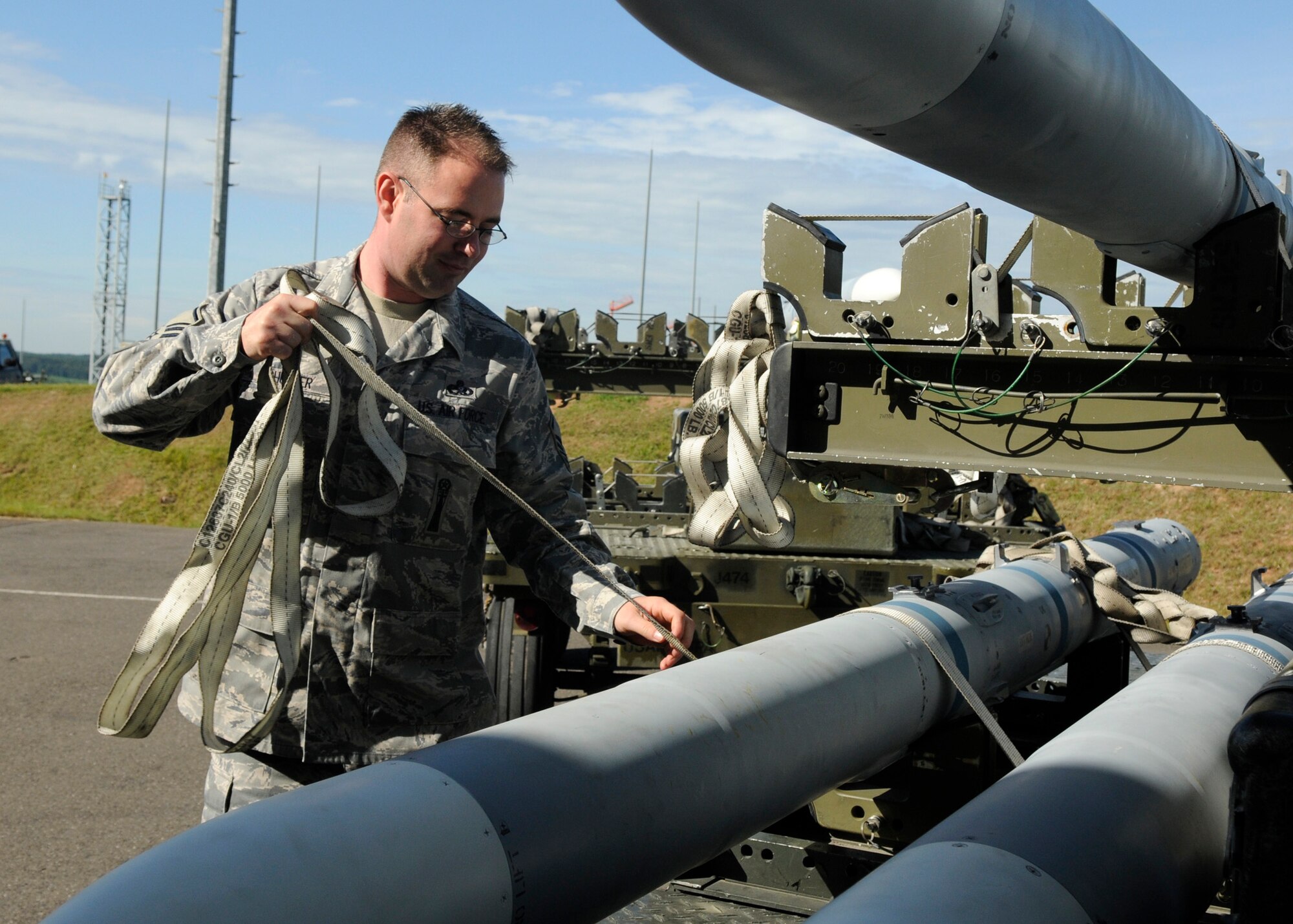 SPANGDAHLEM AIR BASE, Germany -- Master Sgt. Jamie Schuster, 52nd Equipment Maintenance Squadron precision guided munitions element chief, is the 52nd Fighter Wing's Top Saber Performer for the week of July 24-30. (U.S. Air Force photo by Airman 1st Class Staci Miller) 
