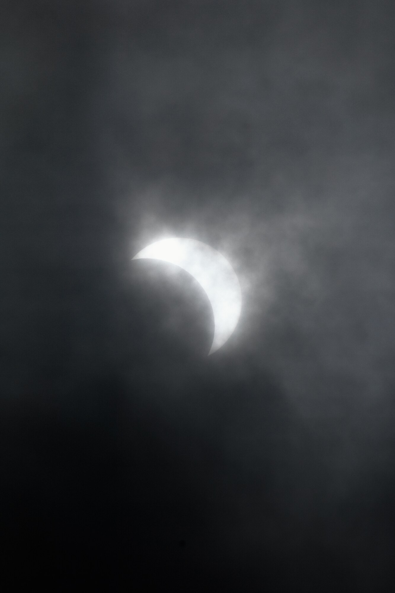 YOKOTA AIR BASE, Japan -- The longest solar eclipse of the century, the total eclipse was more than six minutes long, as seen from the east side of base at 11:15 a.m. July 22. The eclipse was only visible from Southeast Asia and the Pacific, including India, Bhutan, Nepal, Bangladesh, China, Japan, and the Marshall Islands. (U.S. Air Force photo/Osakabe Yasuo)