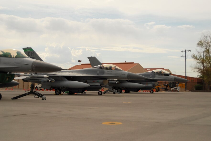 Members of the 180th Fighter Wing, Ohio Air National Guard, are currently deployed to Nellis AFB to participate in a Red Flag exercise. Red Flag exercises are intended to provide the most realistic training environments for the United States and allied air forces. ANG photo by Tech. Sgt. Beth Holliker (Released).