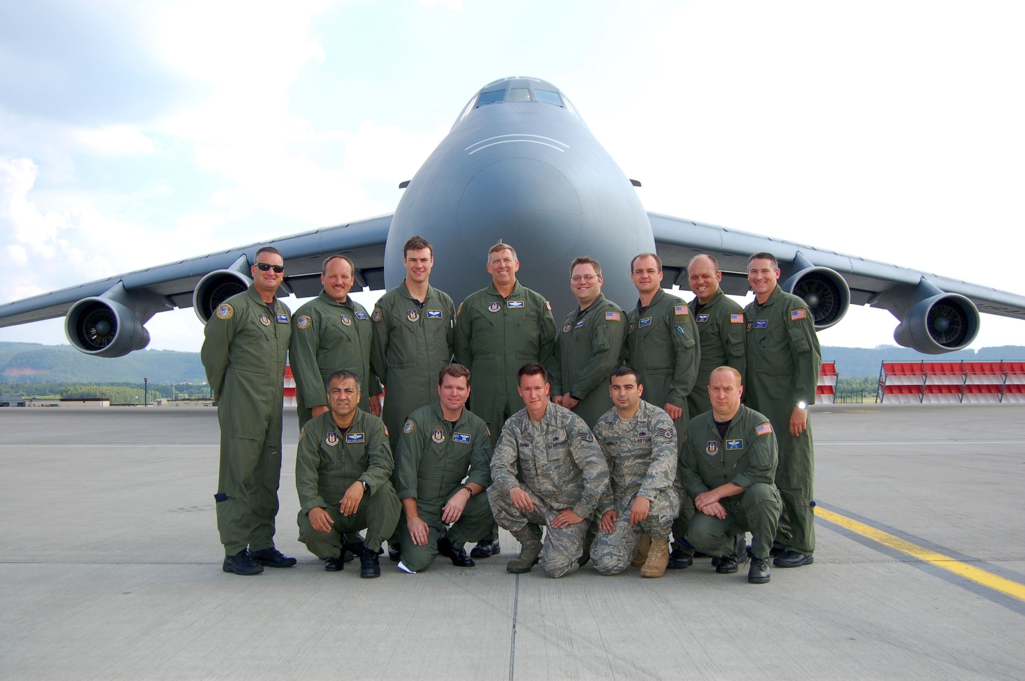 WRIGHT-PATTERSON AIR FORCE BASE, Ohio - Reservists from the 89th Airlift Squadron take a break during some down time in Germany.  One reservist remarked that the crew continuity "helps us fit in well together and build a relationship and trust which makes the mission go a lot smoother." (U. S. Air Force photo/Maj. Jose Cardenas)