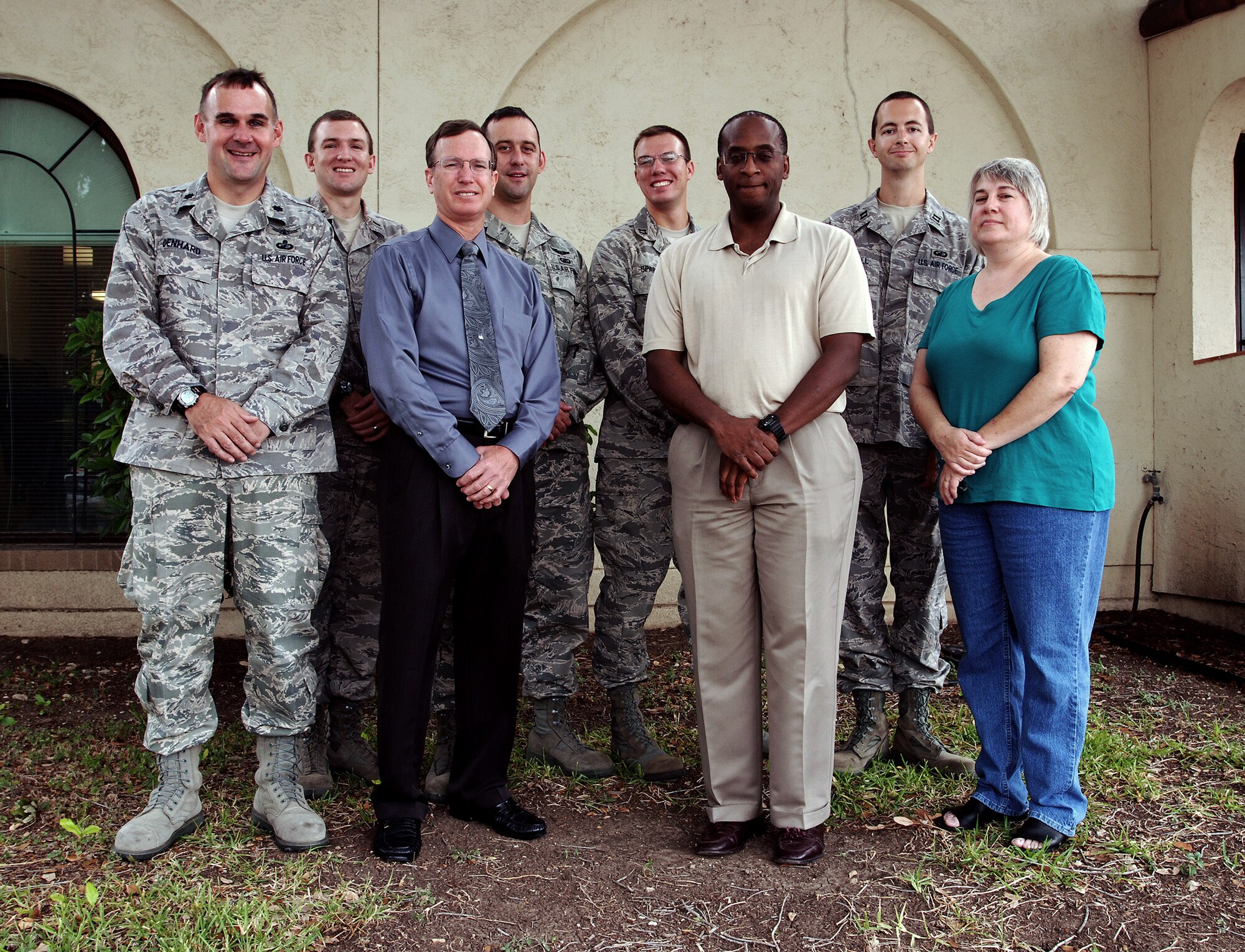 Members of the Air Education and Training Command Studies and Analysis Squadron from Randolph AFB, Texas. The AETC SAS won the 2009 Analytic Team of the Year award. (U.S. Air Force photo, Airman Brian McGloin)