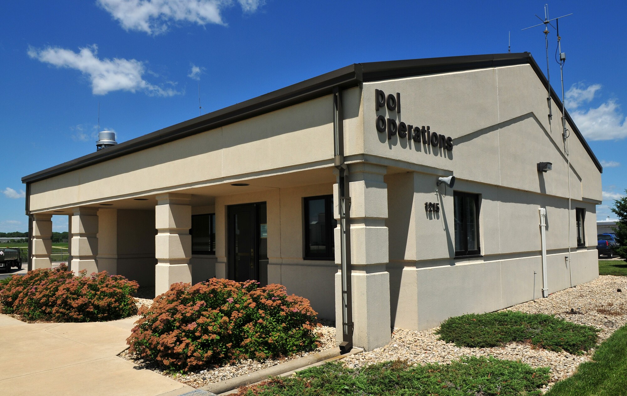 The Petrolium Oil & Lubricants (POL) office of the WI Air National Guard's 115th Fighter Wing in Madison, WI as shot on June 28, 2008.  (U.S. Air Force photo by Master Sgt. Paul Gorman)