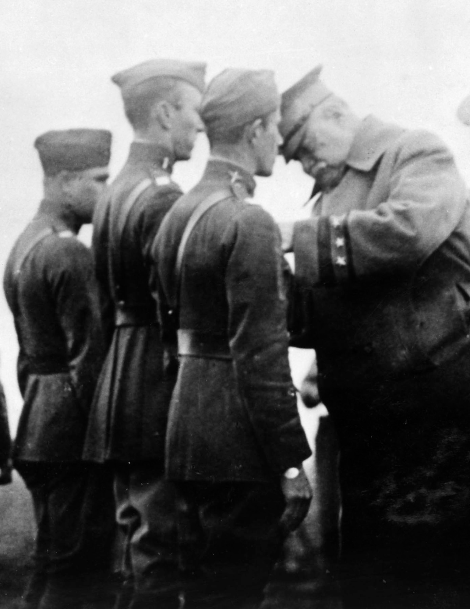 Capt. Edward V. Rickenbacker receiving two Oak Leaf Clusters to his Distinguished Service Cross from Lt. Gen. Hunter Liggett, commander of the 1st U.S. Army in France, in November 1918. After World War I, Rickenbacker -- America’s highest scoring ace in WWI -- was awarded the Medal of Honor. (U.S. Air Force photo)