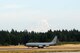 A Grand Forks Air Force Base KC-135 takes off from McChord AFB, Wash., July 21 during the Air Mobility RODEO competition. RODEO is an international combat skills and flying operations competition designed to develop and improve techniques and procedures that enhance air mobility operations and to promote esprit de corps, optimizing mobility partnerships.  (U.S. Air Force photo/Tech. Sgt. Amanda Callahan)