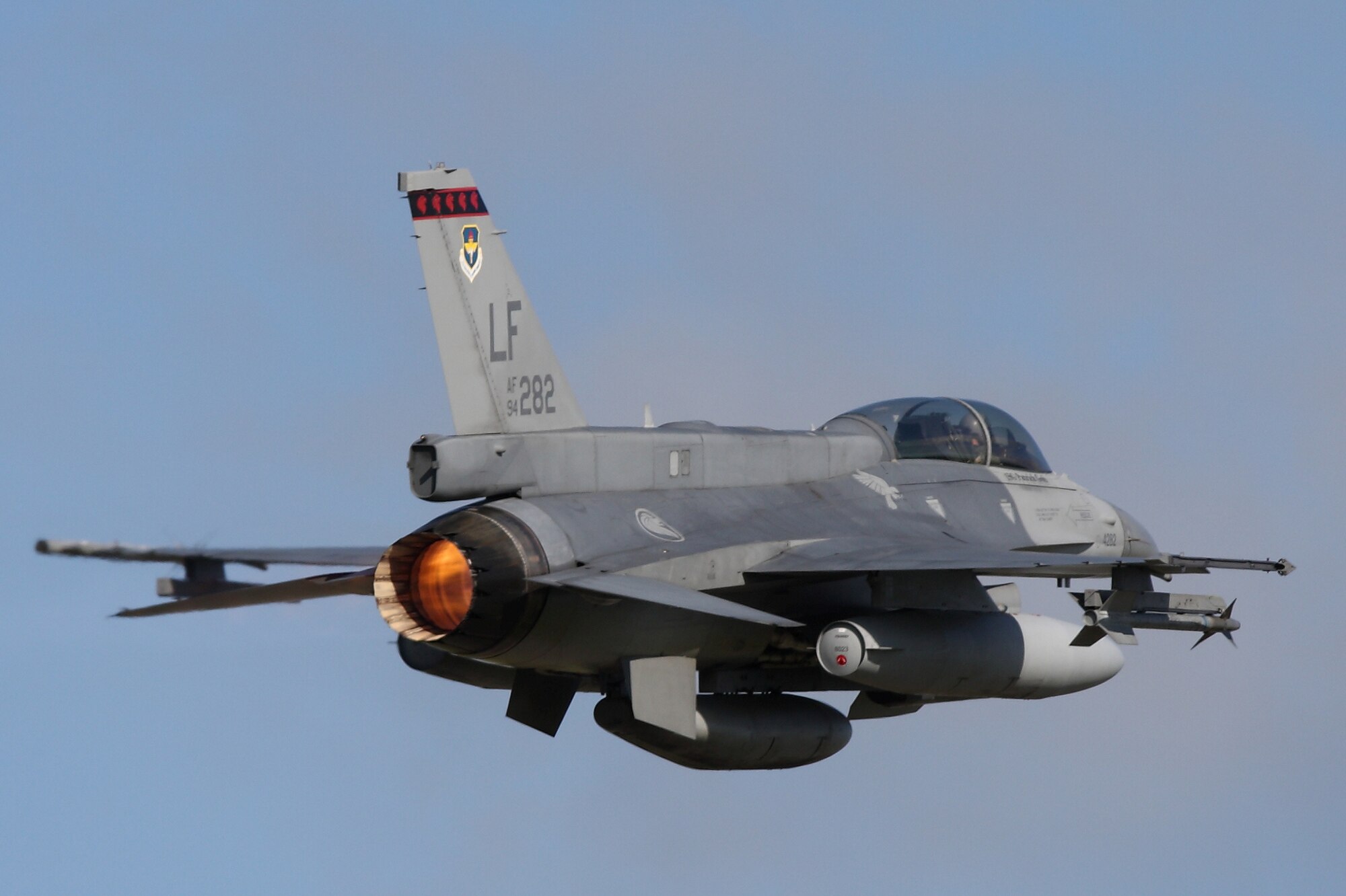 An F-16 Fighting Falcon from Luke Air Force Base flies over Cold Lake, Canada during the Maple Flag exercise June 3. (Photo courtesy of Neil Pearson, www.imageaviation.com)