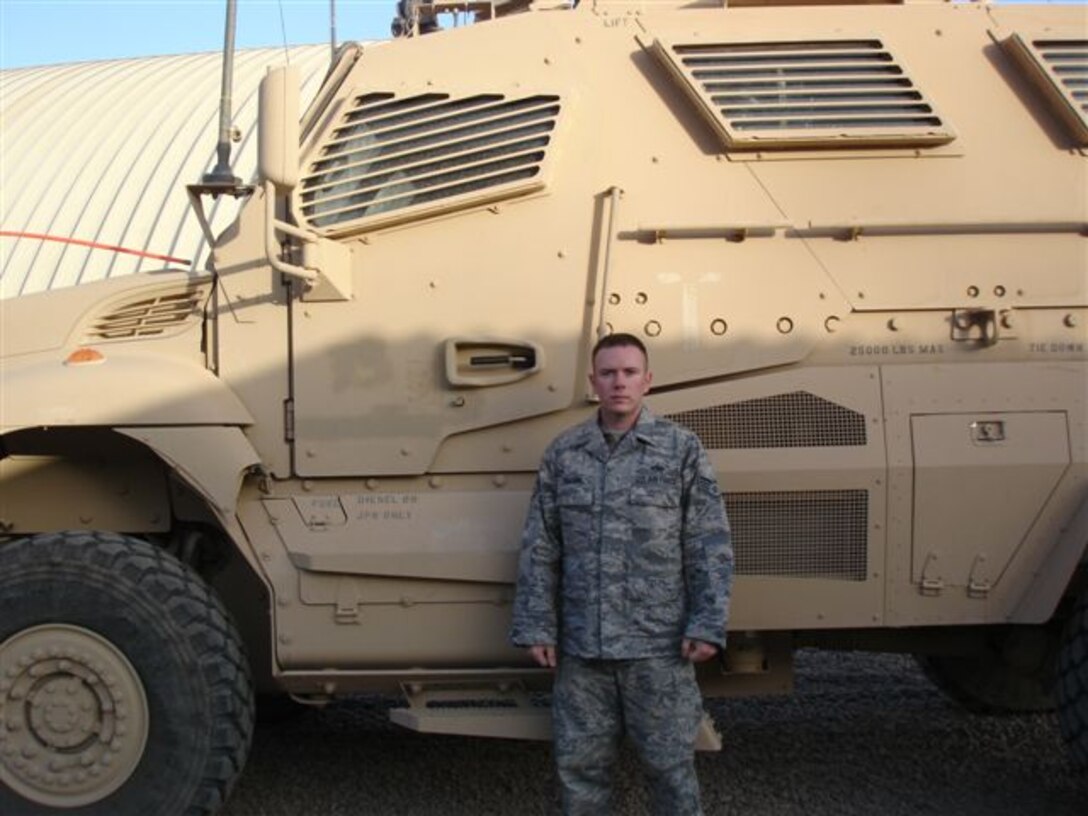 BALAD AIR BASE, Iraq -- Staff Sgt. Justin Walling is currently deployed from the 1st Logistics Readiness Squadron. (Courtesy photo)
