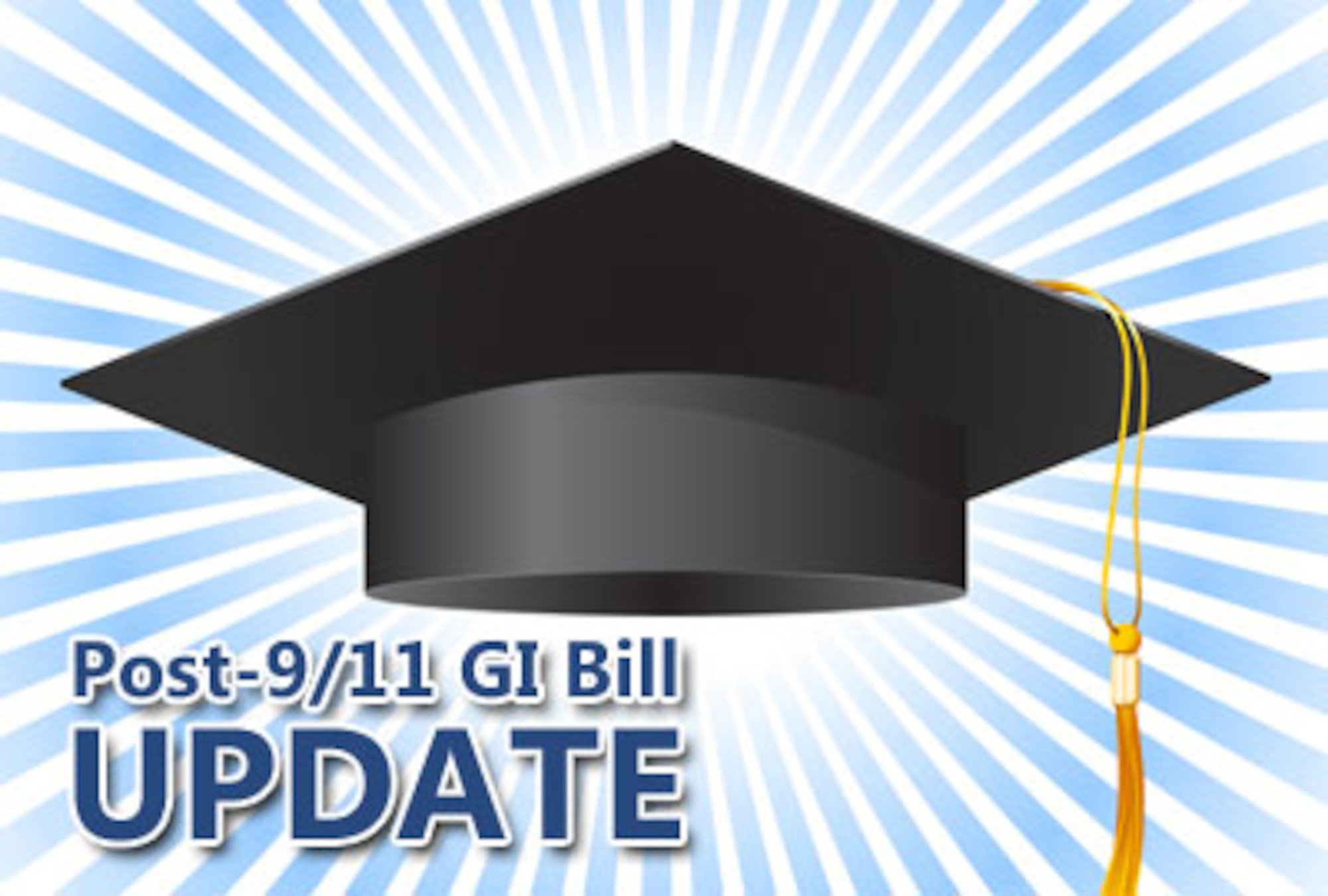 Air Force Personnel Center leadership provided updates to the field recently on the Air Force implementation of the Post-9/11 GI Bill. For updated guidance, checklists and timeline information, visit the "Ask" AFPC Web site and click on the Post-9/11 GI Bill link.