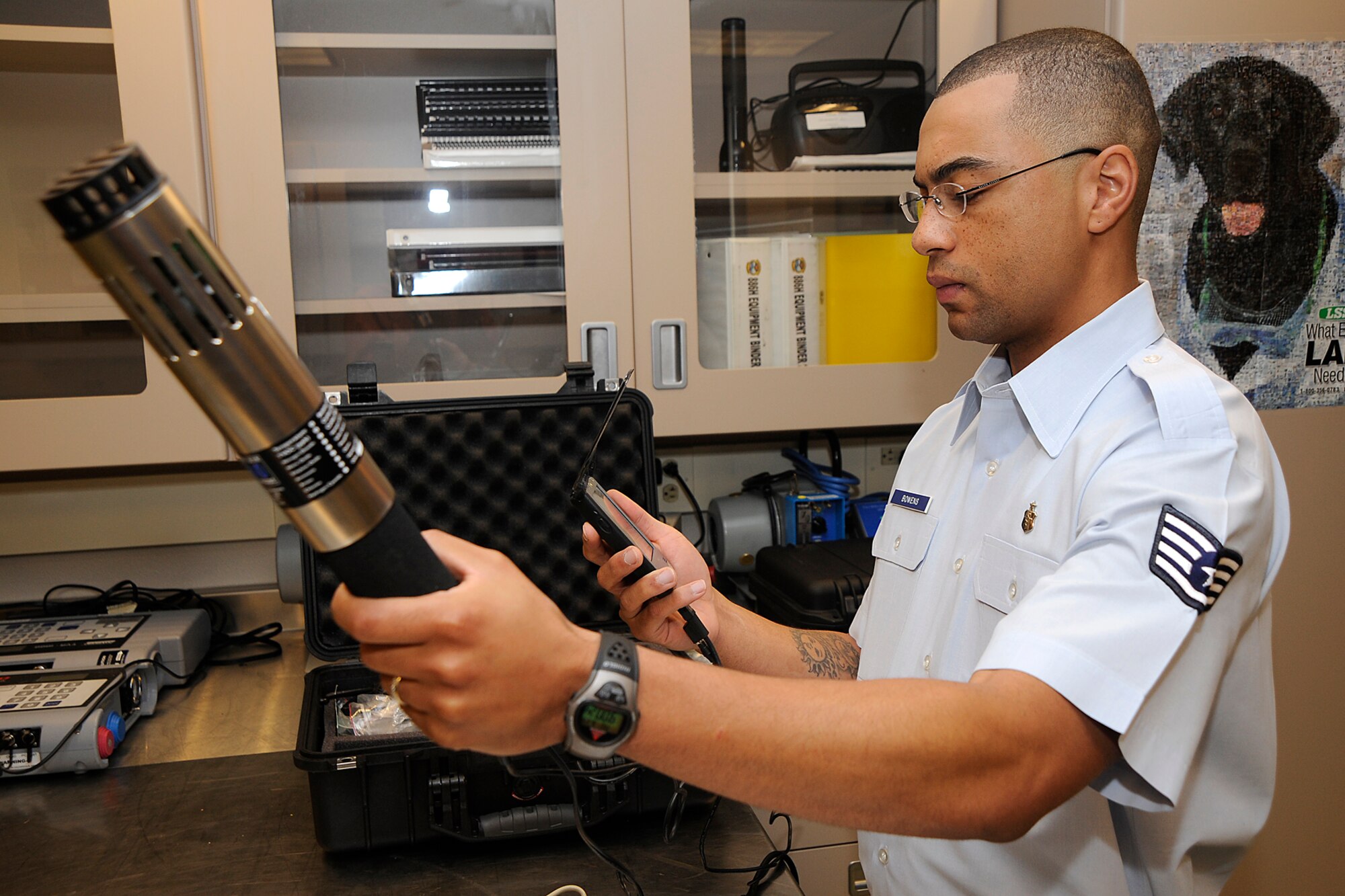 Staff Sgt. Chris Bowens was selected for this week's First Knight award. This award is designed to recognize outstanding Airmen and civilians each week for the work they do every day. (U.S. Air Force photo)