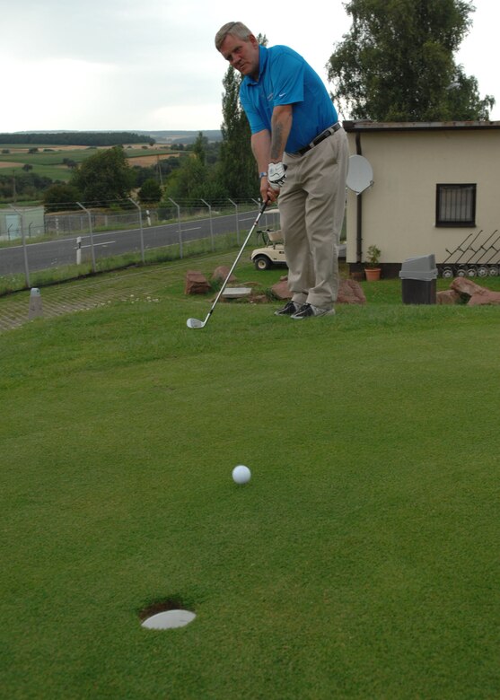 SPANGDAHLEM AIR BASE, Germany -- Clive Bond is the new golf pro at the Eifel Mountain Golf Course. He brings 27 years of golf experience to Spangdahlem AB.  (U.S. Air Force photo by Airman 1st Class Nicholas Wilson)