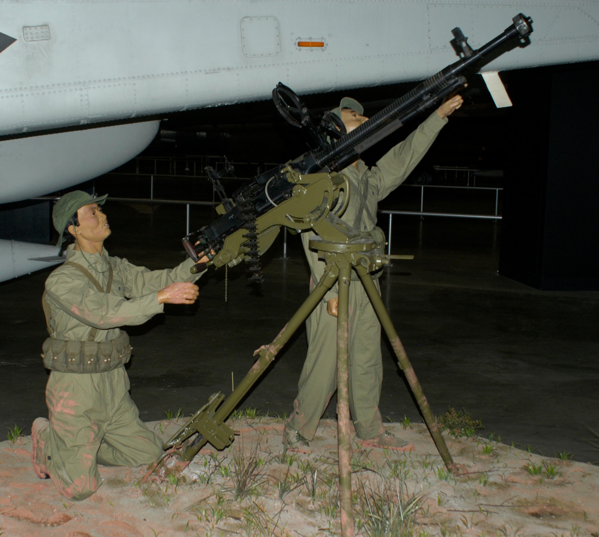 DAYTON, Ohio - The DShK-1938/46 Heavy Machine Gun diorama in the Southeast Asia War Gallery at the National Museum of the U.S. Air Force. (U.S. Air Force photo)