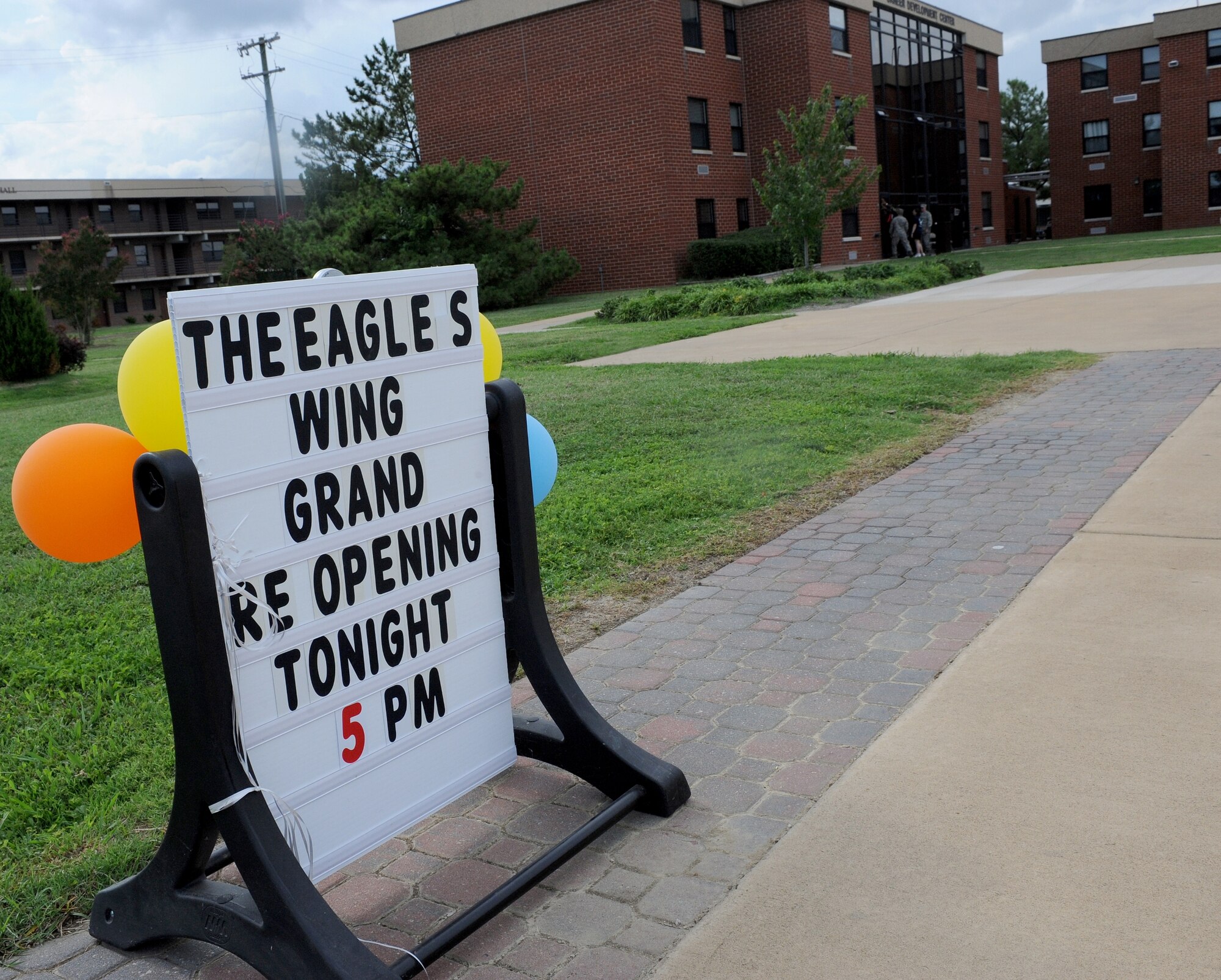 LANGLEY AIR FORCE BASE, Va. -- The Eagle's Wing, a multi-purpose location that caters to the young adult community at Langley, re-opened at their new location on the third floor of the Career Development building July 23. The Eagle's Wing is considered a "safe haven" for many Airmen looking for a place to eat, hang out, attend Bible studies, and interact with others through video games and poker nights. (U.S. Air Force photo/Airman Rebecca Montez)
