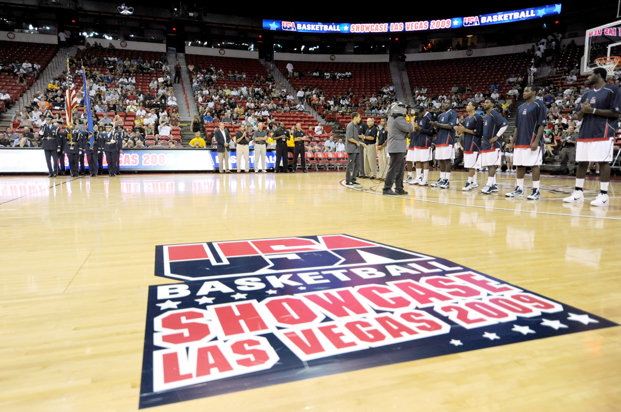 Nellis Airmen Honored At Usa Basketball Exhibition