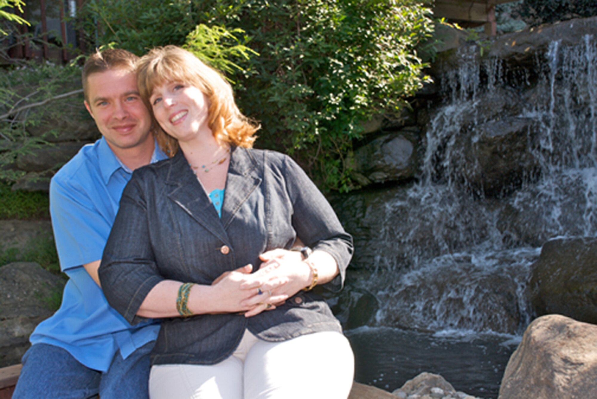 A couple spends quality time together during a recent marriage retreat hosted by the McGuire Chapel. With guidance from the chaplains, 12 couples from McGuire explored ways to build a strong marriage team during the retreat. (U.S. Air Force courtesy photo)