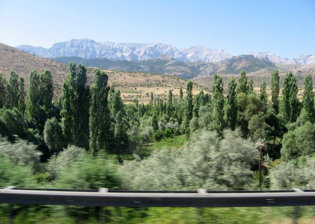 Traveling from Incirlik Air Base to Cappadocia, the high way passes through the Taurus Mountain region where various landscapes can be seen expanding into the next.  (U.S. Air Force photo/Airman 1st Class Amber Ashcraft)