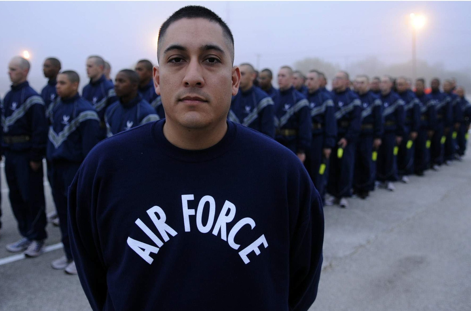 Staff Sgt. Raul Lopez Jr. is a military training instructor at Lackland Air Force Base, Texas. He is the face of the Air Force for hundreds of trainees throughout the year and molds recruits through a recently overhauled and expanded Air Force Basic Military Training that focuses on a ?warrior first? philosophy.  (U.S. Air Force photo/Master Sgt. Cecilio Ricardo)
