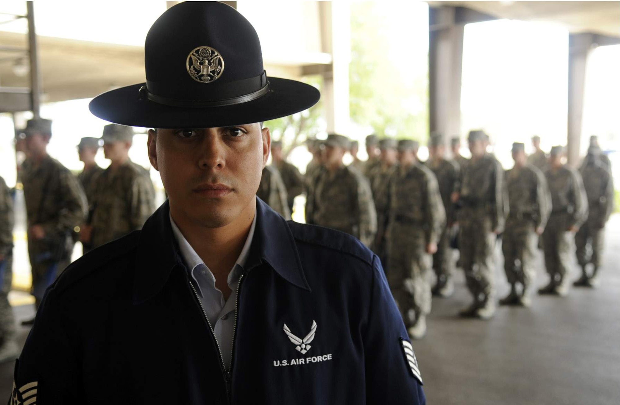 Tech. Sgt. Ricardo A. Chavez is a military training instructor at Lackland Air Force Base, Texas. He is the face of the Air Force for hundreds of trainees throughout the year and molds recruits through a recently overhauled and expanded Air Force Basic Military Training that focuses on a ?warrior first? philosophy.  (U.S. Air Force photo/Master Sgt. Cecilio Ricardo)