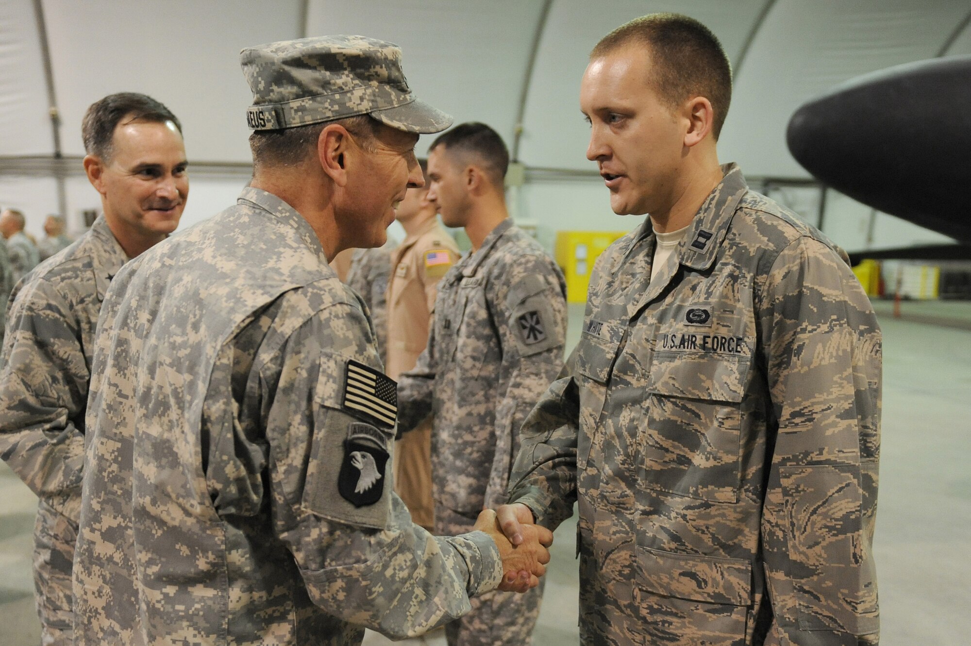 Gen. Petraeus promotes 380th's newest Captains > U.S. Air Forces ...