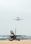 A modified Boeing 747 Shuttle Carrier Aircraft carrying the space shuttle Atlantis lands at Lackland's Kelly Field Annex June 2 to refuel. The shuttle was on its way back to NASA's Kennedy Space Center in Florida. (U.S. Air Force photo/Alan Boedeker)   