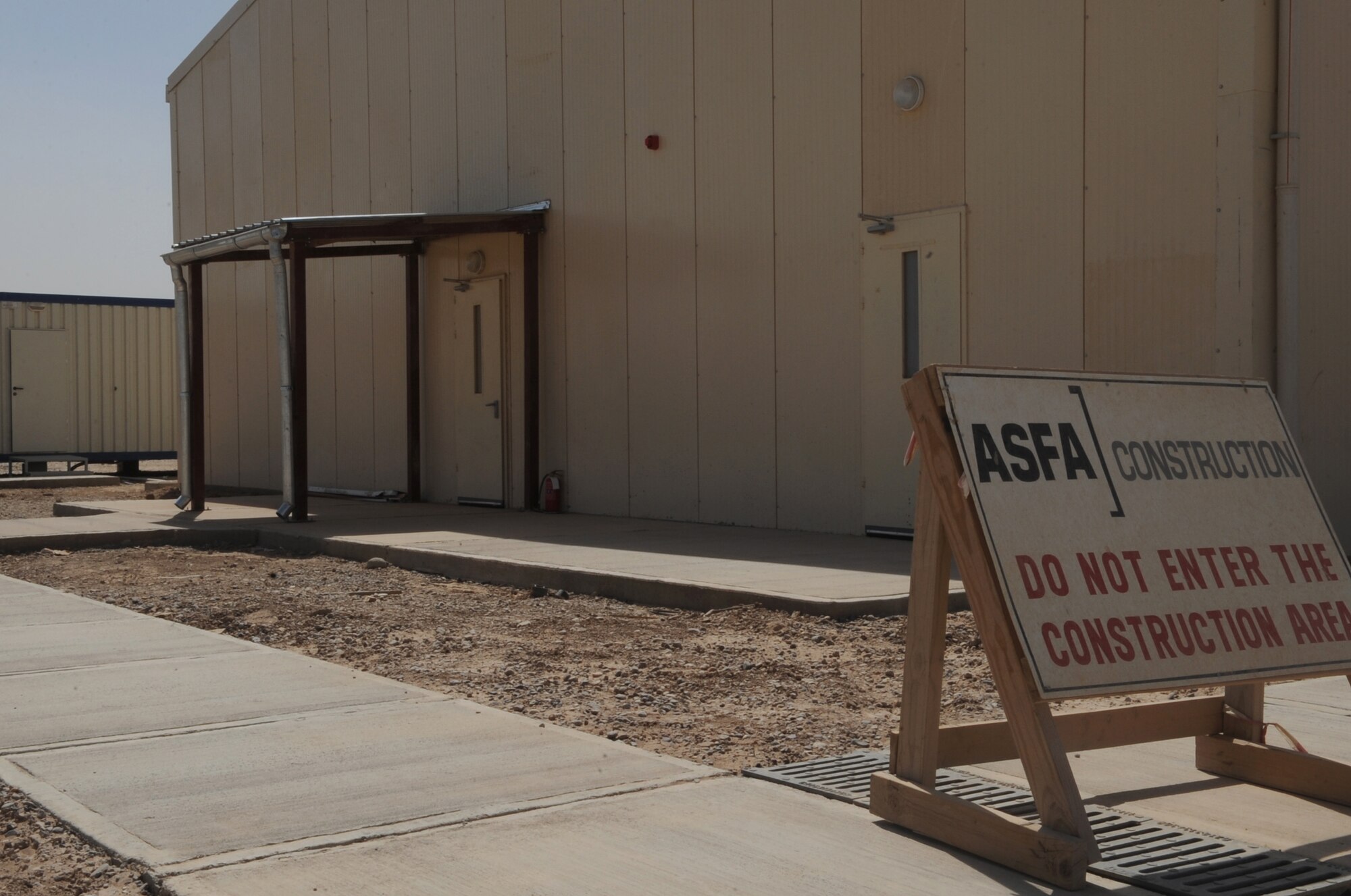 JOINT BASE BALAD, Iraq — Pictured is a recently constructed post office here.  It is one of several improvements to enhance the quality of life for JBB residents. (U.S. Air Force photo/Senior Airman Elizabeth Rissmiller)    