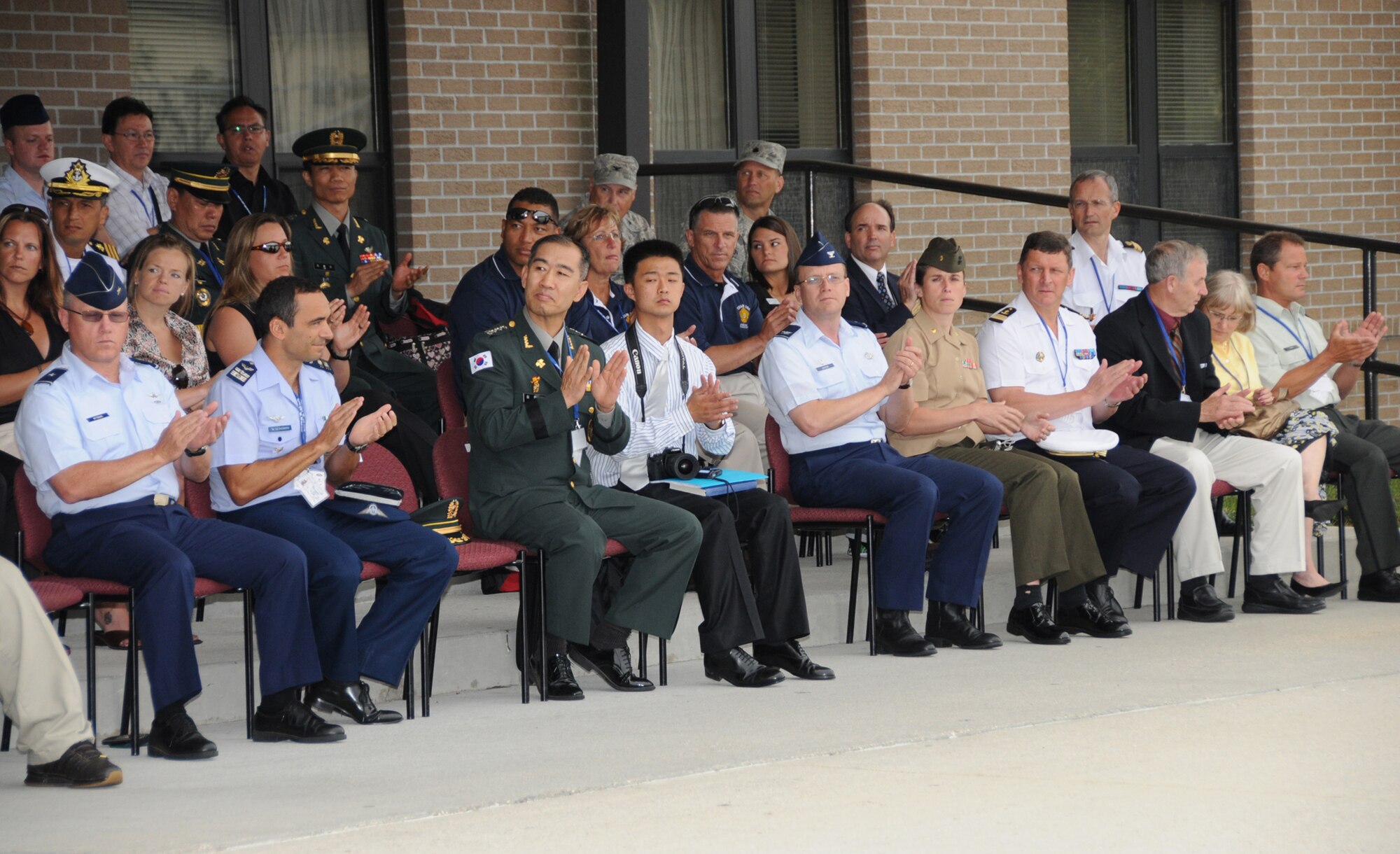 An opening ceremony June 6 marks the beginning of the 5th CISM Women's Soccer Championship.  Teams from Brazil, Canada, France, Germany, The Netherlands, The Republic of South Korea, and the United States marched in a Keesler parade to kick off the ten-day event.  The ceremony also featured drill demonstrations from the 334th Training Squadron, remarks from Col. Ian Dickinson, 81st Training Wing commander, and Col. Stefan margeane, official CISM representative.  Organizers say the tournament represents a chance to build bonds and friendships between the countries, and encourages the CISM's motto "Friendship through Sports."  (U.S. Air Force photo by Kemberly Groue)
