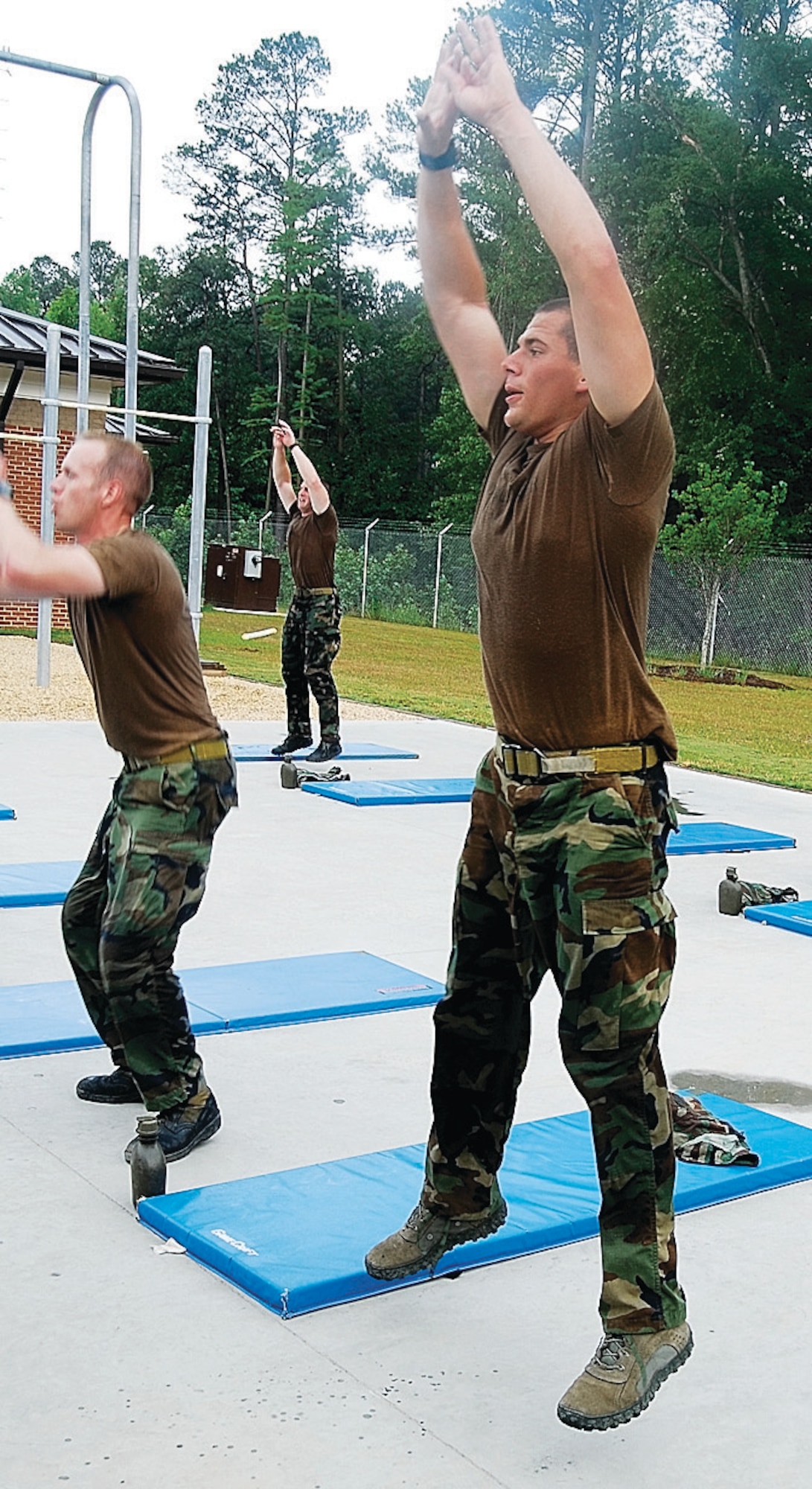 Students of the Combat Control School Class 09-003 complete week 10 of a 13 week training consisting of landing and drop zone procedures. This portion of training is considered one of the most important blocks in the combat control career field. 