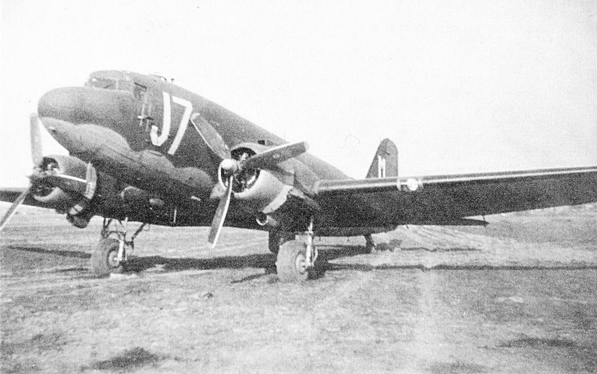 A 303rd Troop Carrier Squadron C-47 Skytrain, similar to the one Jack Prince was flying when he was shot down over Normandy, France to on his way to Drop Zone "T" near St. Mere Eglise, for D-Day, June 6, 1944. The 303rd TCS was part of the 442nd Troop Carrier Croup, the World War II predecessor of the 442nd Fighter Wing, an Air Force Reserve Command A-10 Thunderbolt II unit based at Whiteman Air Force Base, Mo. (Photo courtesy of the Herky Barbour estate)