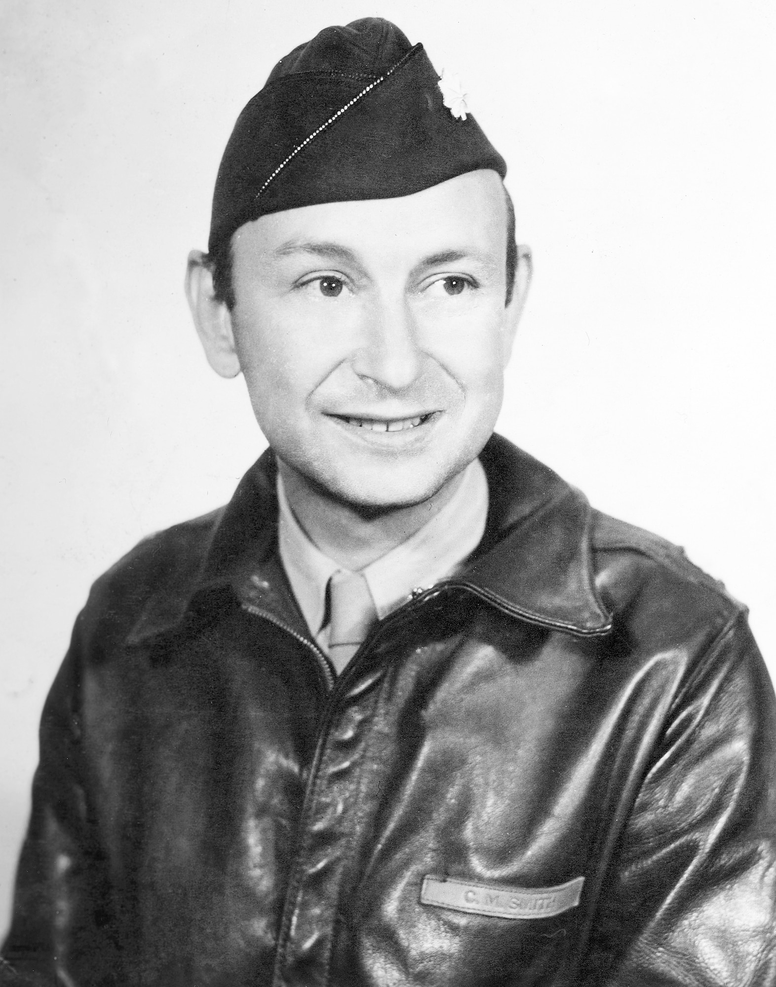 Lt. Col. Charles M. Smith was the first commander of the 442nd Troop Carrier Group, and led 45 crews flying the Group?s C-47 Skytrain aircraft, laden with paratroopers from the Army?s 82nd Airborne, to Drop Zone ?T? near St. Mere Eglise, France, for D-Day, June 6, 1944. The 442nd TCG was the World War II predecessor of the 442nd Fighter Wing, an Air Force Reserve Command A-10 Thunderbolt II unit based at Whiteman Air Force Base, Mo. (Photo courtesy of the Herky Barbour estate)