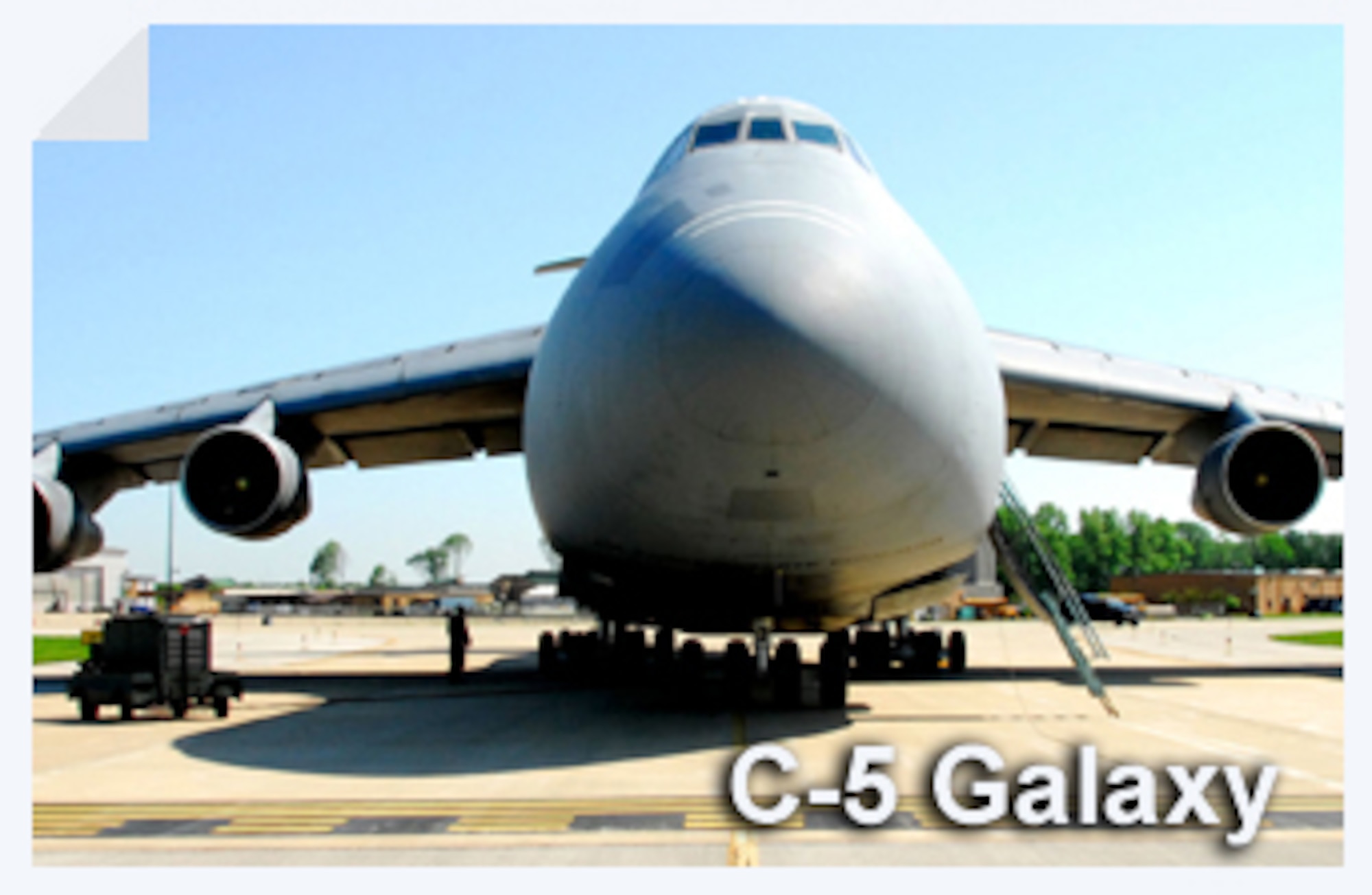 The C-5 Galaxy is one of the largest aircraft in the world. This workhorse is part of a modernization program to extend the life of the aircraft into the 21st century. (U.S. Air Force illustration)