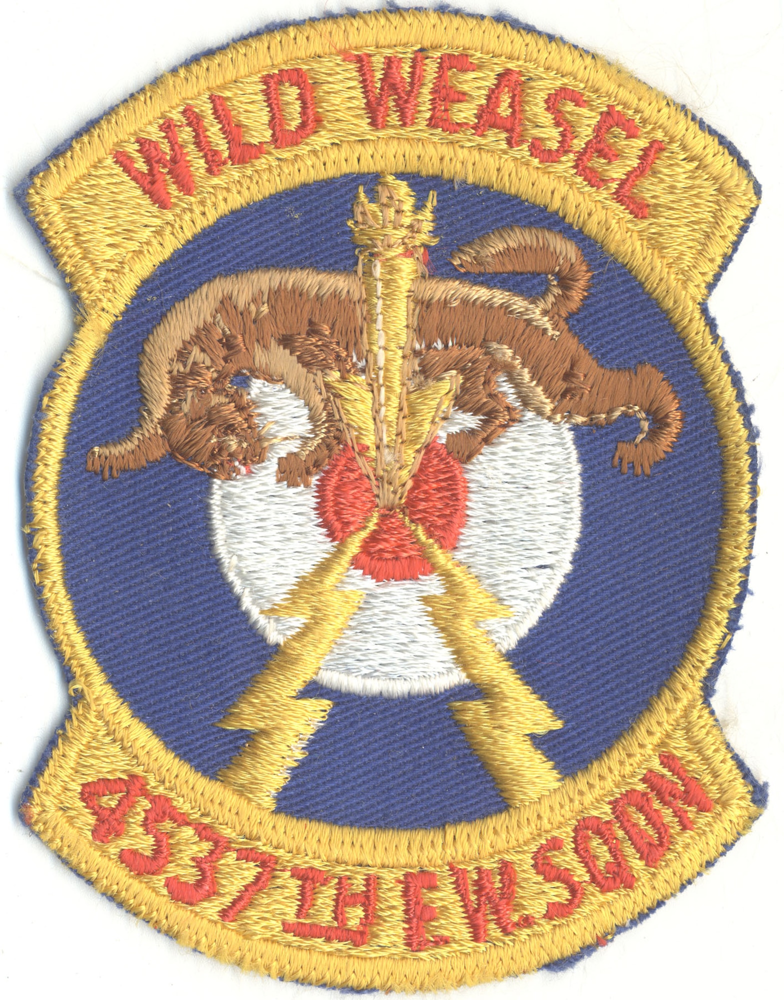 A weasel, nicknamed Willie, figures prominently in many official and unofficial Wild Weasel patches and logos. (U.S. Air Force)