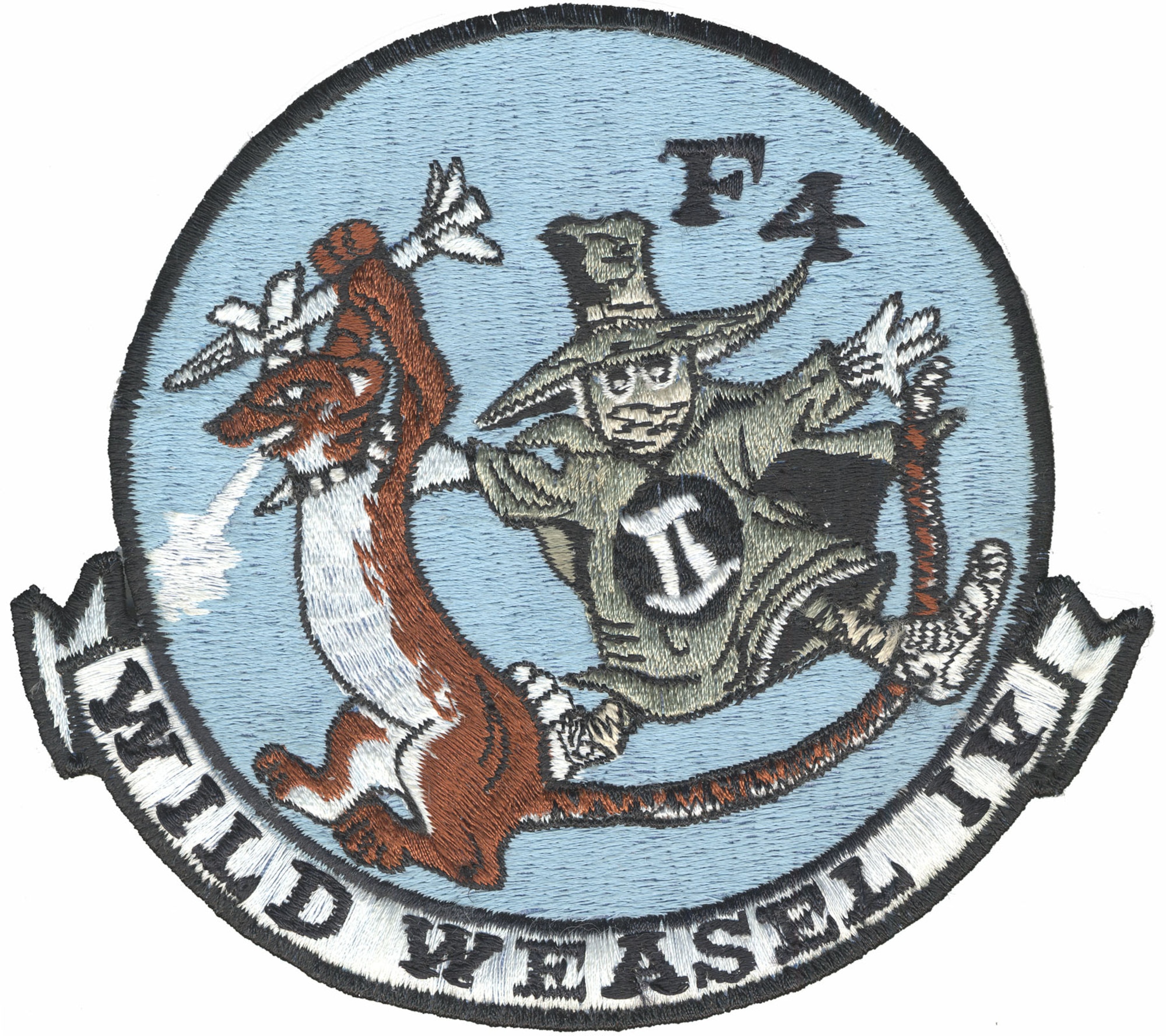 A weasel, nicknamed Willie, figures prominently in many official and unofficial Wild Weasel patches and logos. (U.S. Air Force)