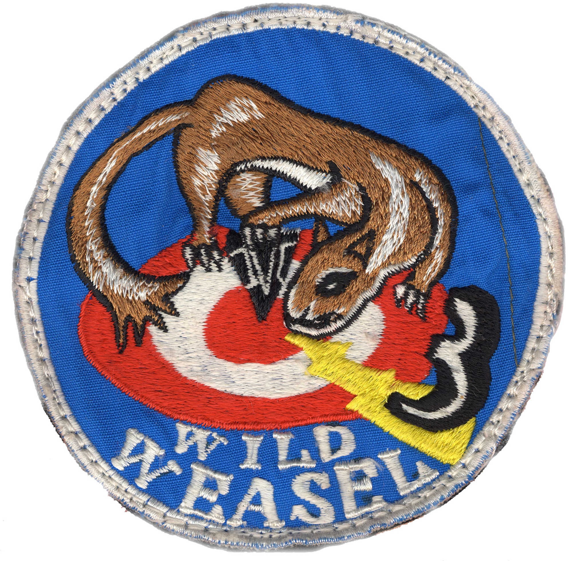 A weasel, nicknamed Willie, figures prominently in many official and unofficial Wild Weasel patches and logos. (U.S. Air Force)