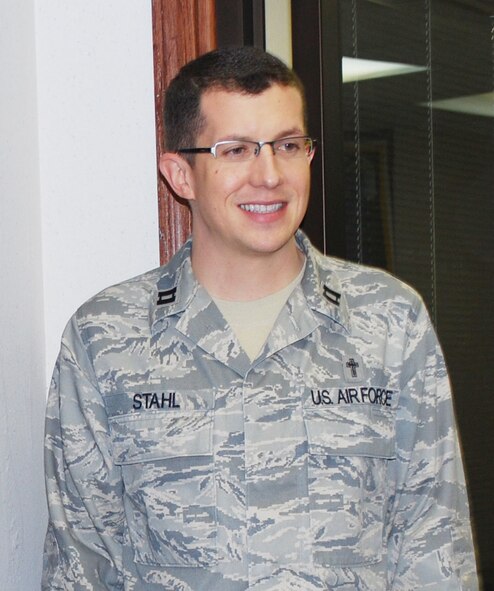 Chaplain, Capt. Kelly Stahl, said goodbye last month as he heads to an active duty assignment at Holloman AFB, New Mexico.  Chaplain Stahl has been with the 507th since 2006.