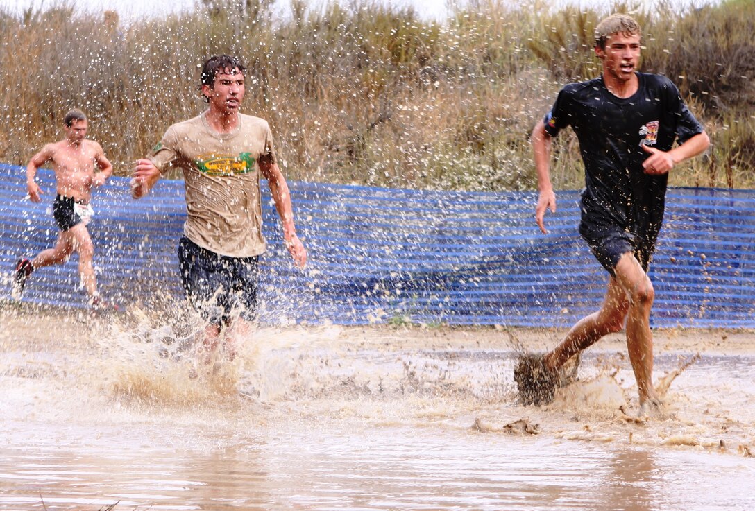 Teenagers made their presence known by running along side some of the more experienced runners of this year's Mud Run event, Lake O'Neil, June 7. The event is hosted annually by Marine Corps Community Services.