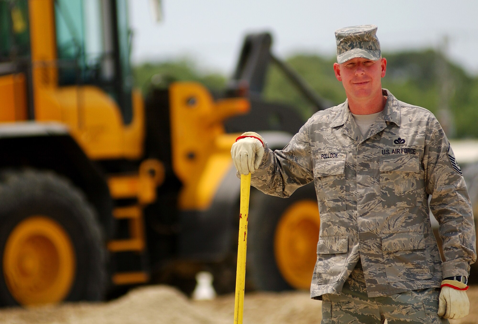Master Sgt. Christopher Pollock, 18th Civil Engineer Squadron superintendent of heavy repair, was among those selected by Air Force officials as the service’s top enlisted members for the 12 Outstanding Airmen of the Year.     
(U.S. Air Force photo/Tech. Sgt. Rey Ramon)      