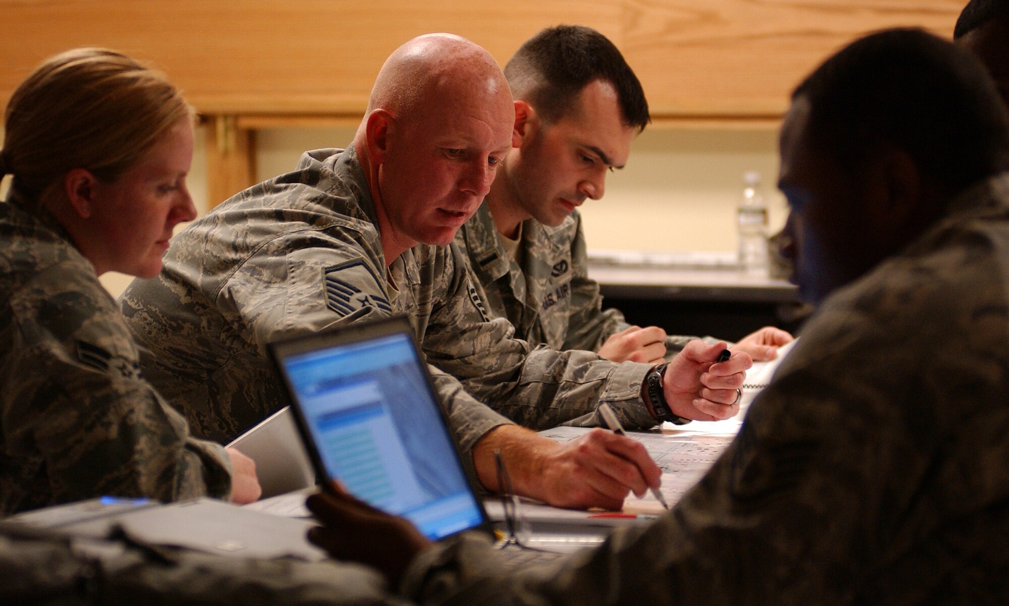 Master Sgt. Christopher Pollock, 18th Civil Engineer Squadron superintendent of heavy repair, was among those selected by Air Force officials as the service’s top enlisted members for the 12 Outstanding Airmen of the Year.     
(U.S. Air Force photo/Tech. Sgt. Rey Ramon)      