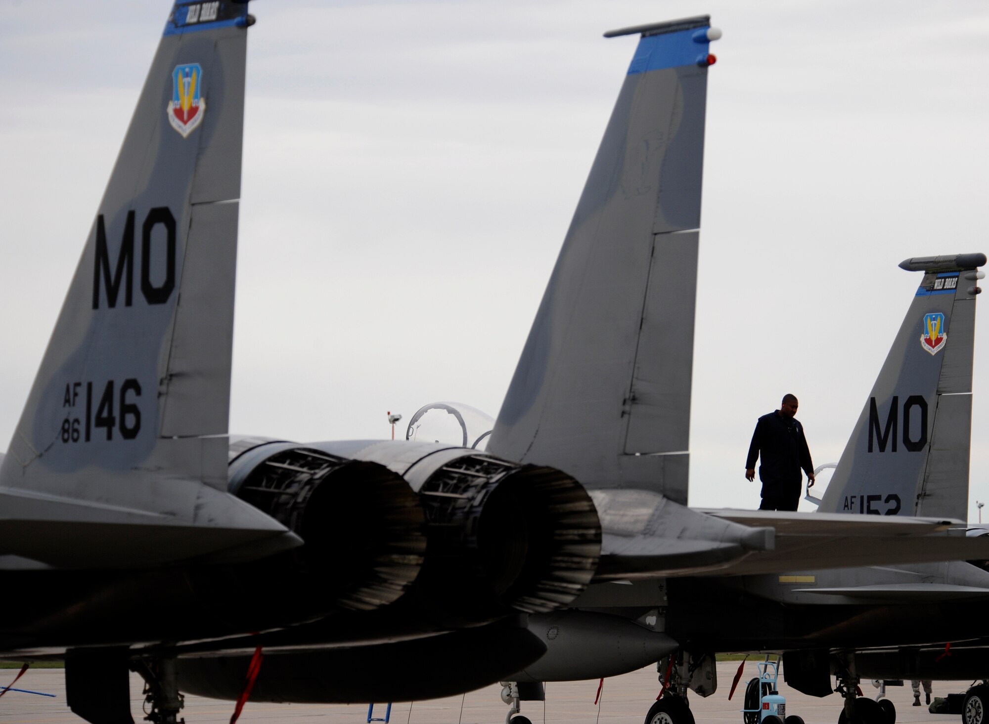 WING COLD LAKE, Alberta - Staff Sgt. Roderick Rose, 390th Aircraft Maintenance Unit F-15C Eagle crew chief, conducts a post-flight walk-through of his aircraft after the arrival of the 390th Fighter Squadron to participate in exercise Maple Flag 42 at Wing Cold Lake, Alberta, May 30. Maple Flag is a Canadian-sponsored and Air Combat Command supported exercise providing aircrews simulated air and ground combat training to coalition forces in a NATO environment. (U.S. Air Force photo/Senior Airman Larry E. Reid Jr.)