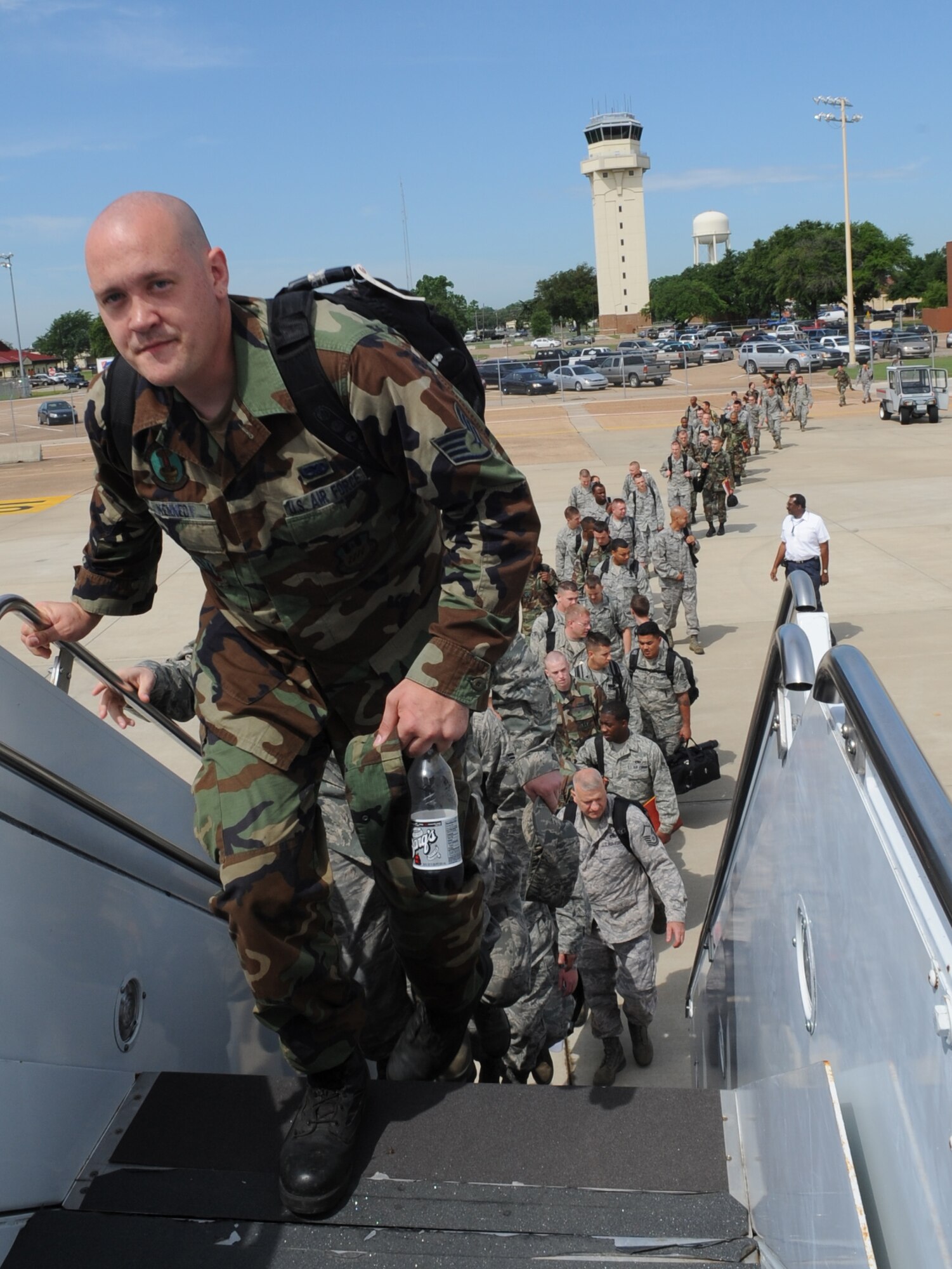 More than one hundred Airmen from Barksdale deployed to Andersen Air Base, Guam May 27. (United States Air Force photo by Senior Airman Alexandra Sandoval) 