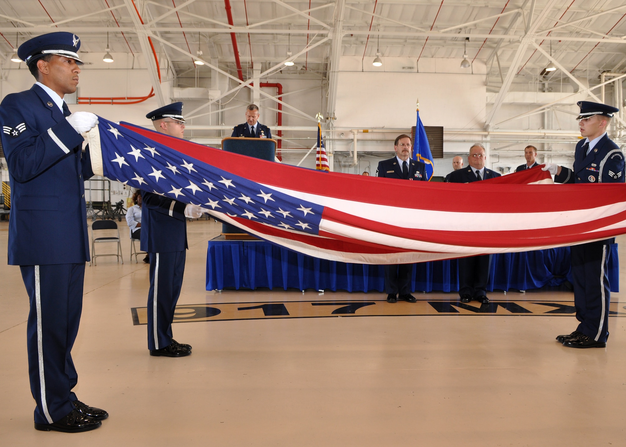 Retirement flag deals folding ceremony