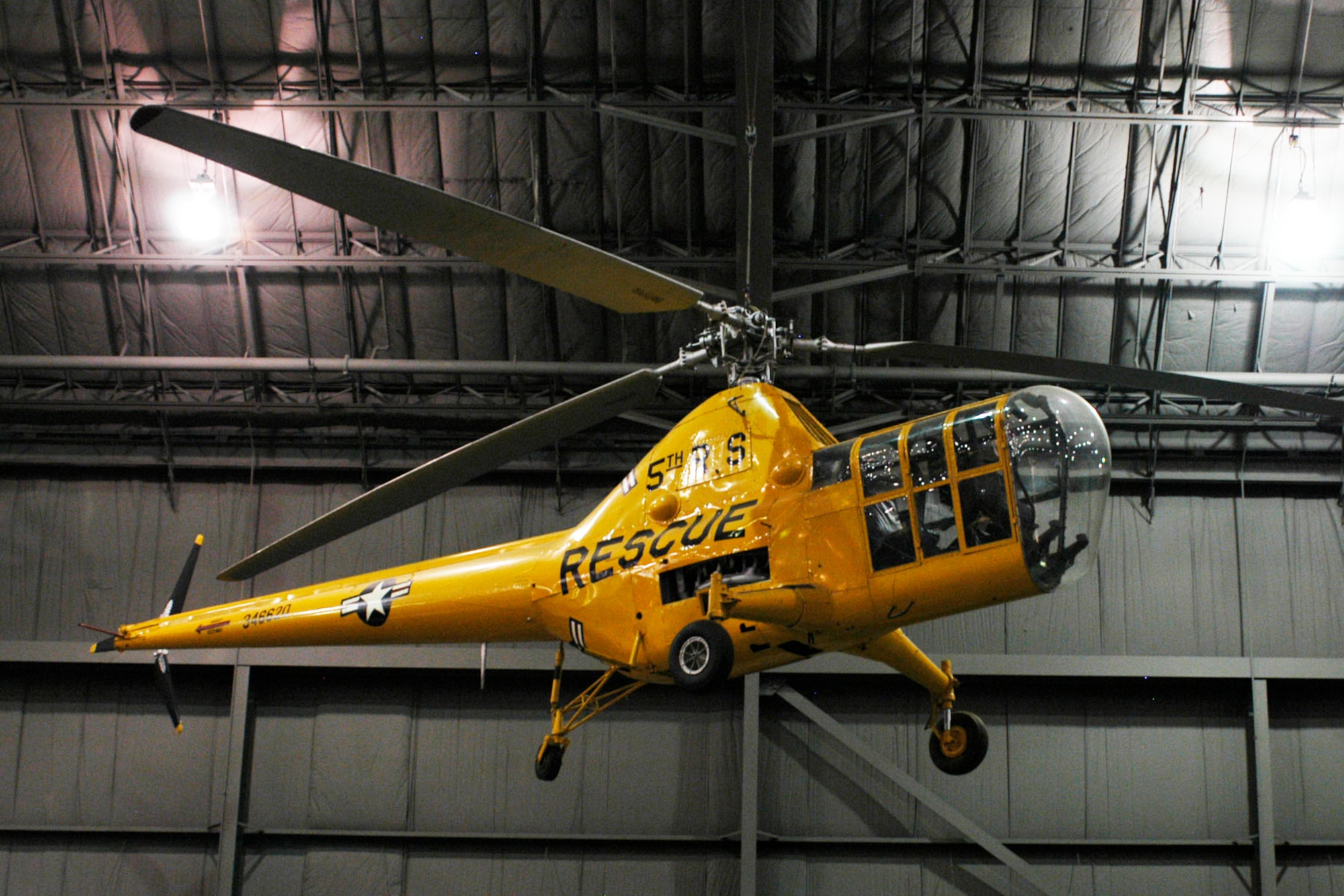 DAYTON, Ohio -- Sikorsky YH-5A in the Korean War Gallery at the National Museum of the United States Air Force. (U.S. Air Force photo) 
 
 