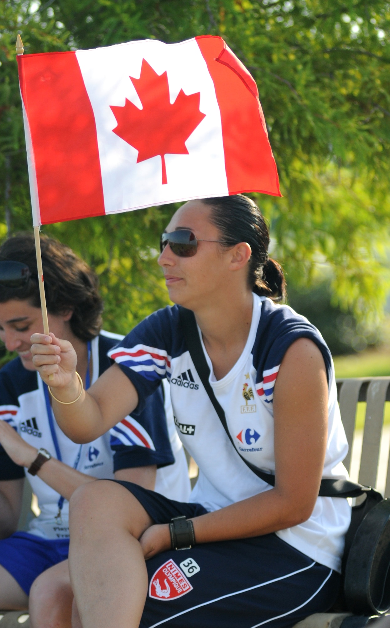 The Netherlands  and Canada compete during the 5th CISM Women’s Soccer Championship at the Gulfport Sports Complex 9 June.  The CISM tournament, hosted by Keesler Air Force Base, includes teams from Brazil, Canada, France, Germany, The Netherlands, The Republic of South Korea and the United States.  Matches are being held June 6 to 13, with the Gold match June 13 at 2 p.m.  Organizers say the tournament gives teams and people who attend a chance to develop bonds and life-long friendships between the countries and a chance to learn about one another’s cultural similarities and differences.  (U.S. Air Force photo by Kemberly Groue)