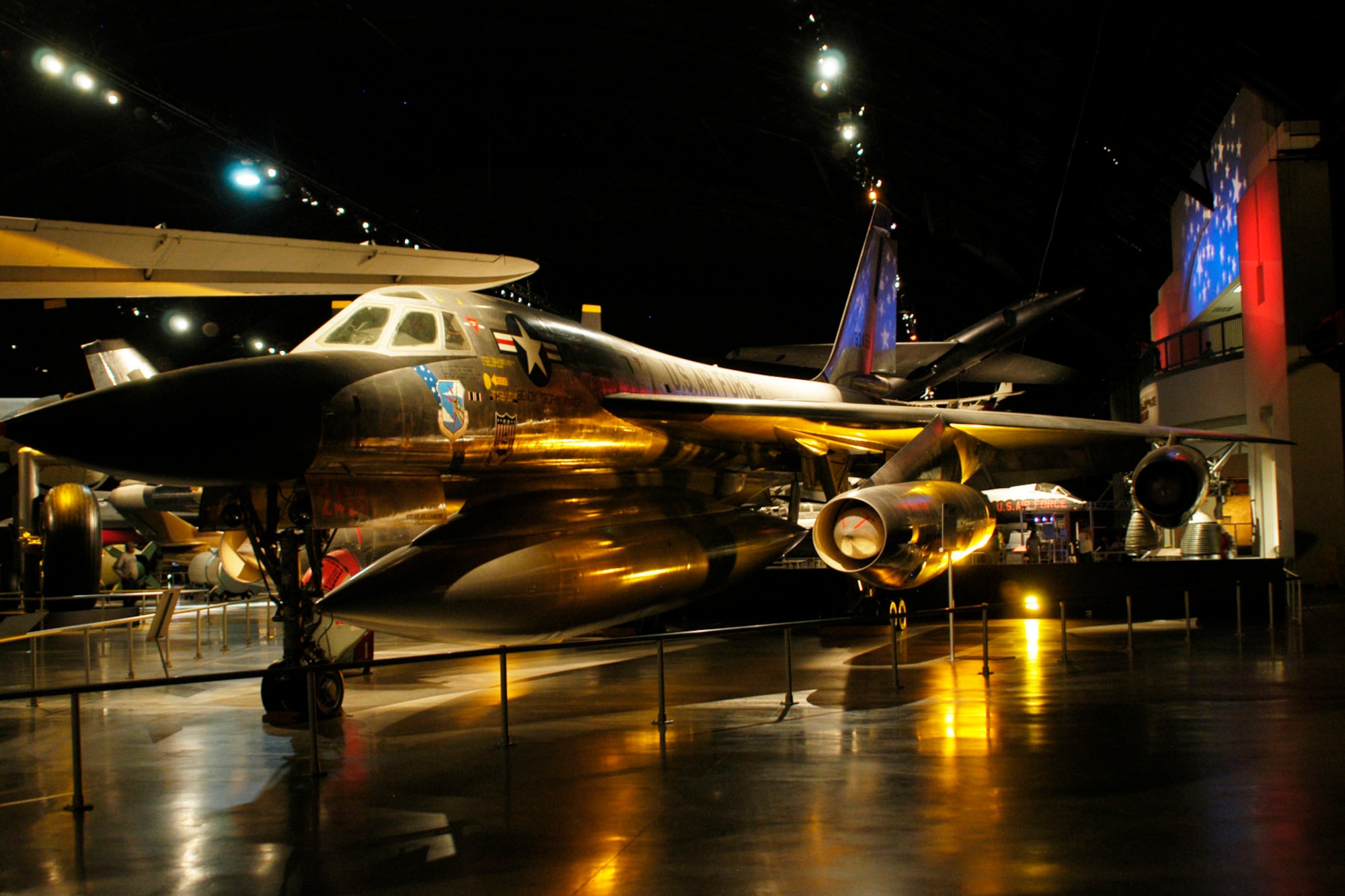 DAYTON, Ohio -- Convair B-58 Hustler in the Cold War Gallery at the National Museum of the United States Air Force. (U.S. Air Force photo)