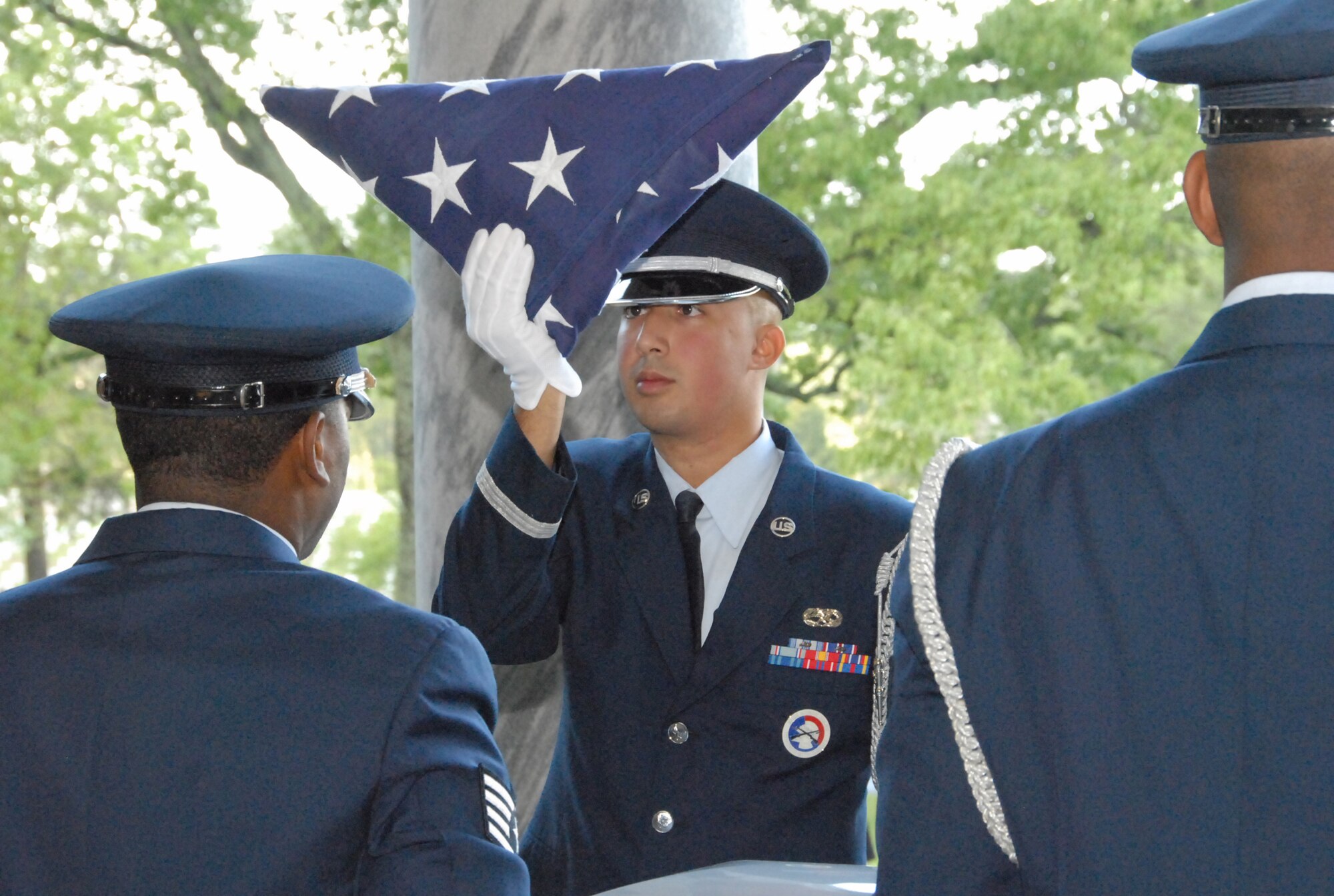 Staff Sgt. Juan Scales said serving in the Honor Guard has given him a deeper appreciation for the Air Force. He is the recipient of the 2008 Chief Master Sergeant of the Air Force Honor Guard Member of the Year award. U.S. Air Force photo by Ray Crayton