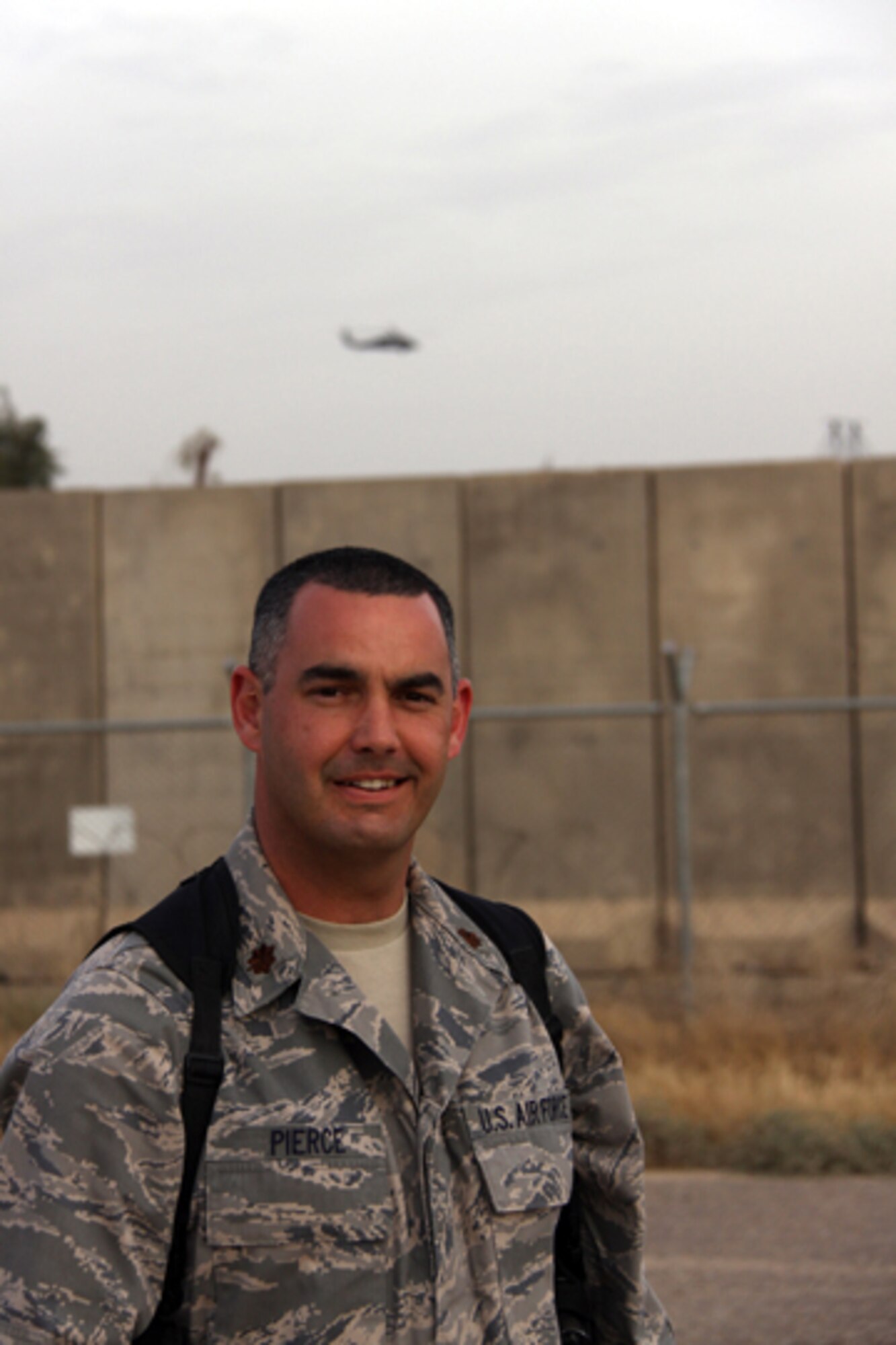Major Bill Pierce, 507th Air Refueling Wing, recently learned of his promotion to principal for a Putnam City, Oklahoma elementary school.   The Air Force Reservist is currently deployed and serving in Iraq as a Public Affairs Officer.