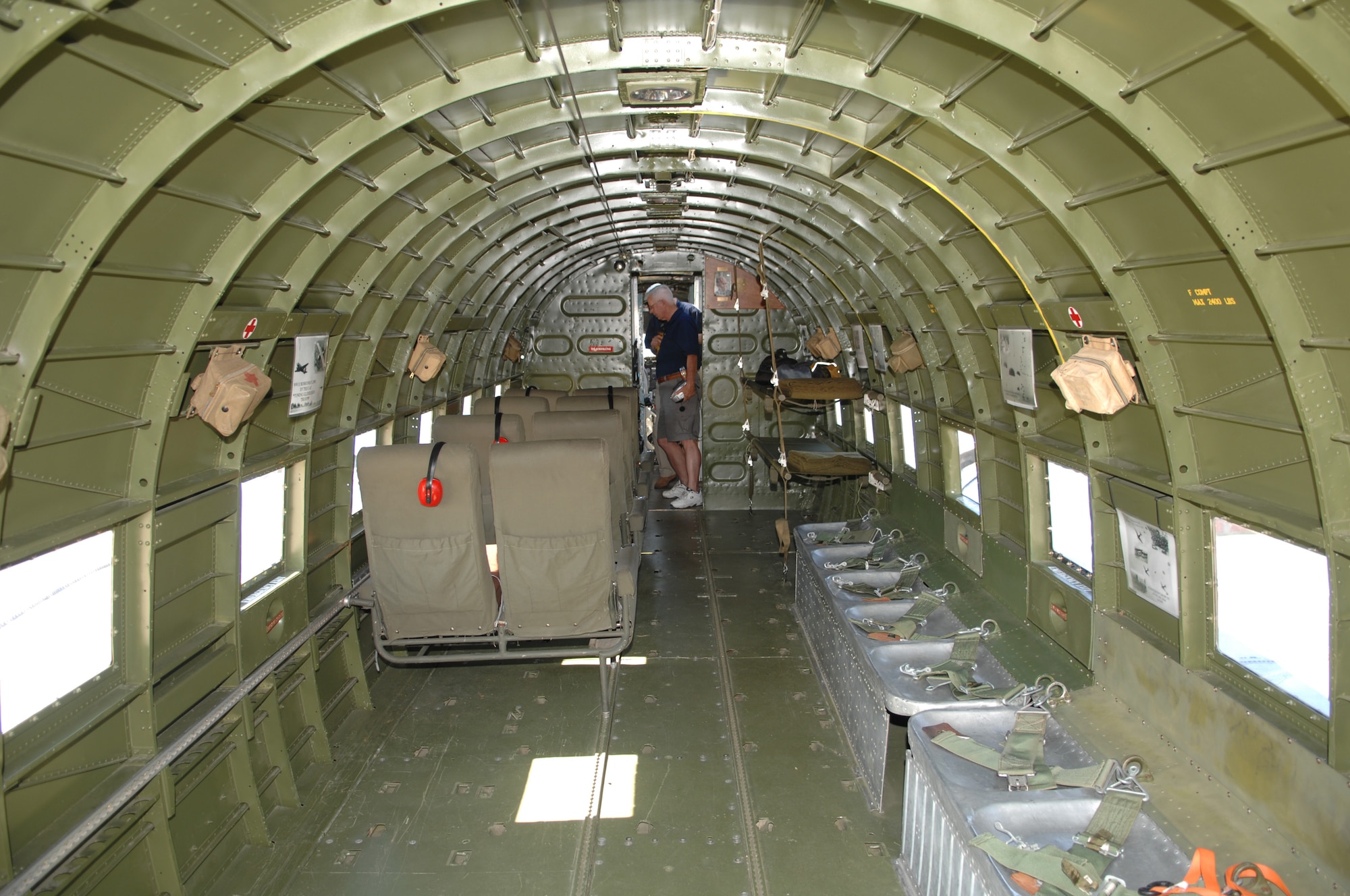 The inside of the Bluebonnet Belle. (U.S. Air Force photo by Tech. Sgt. John Barton)