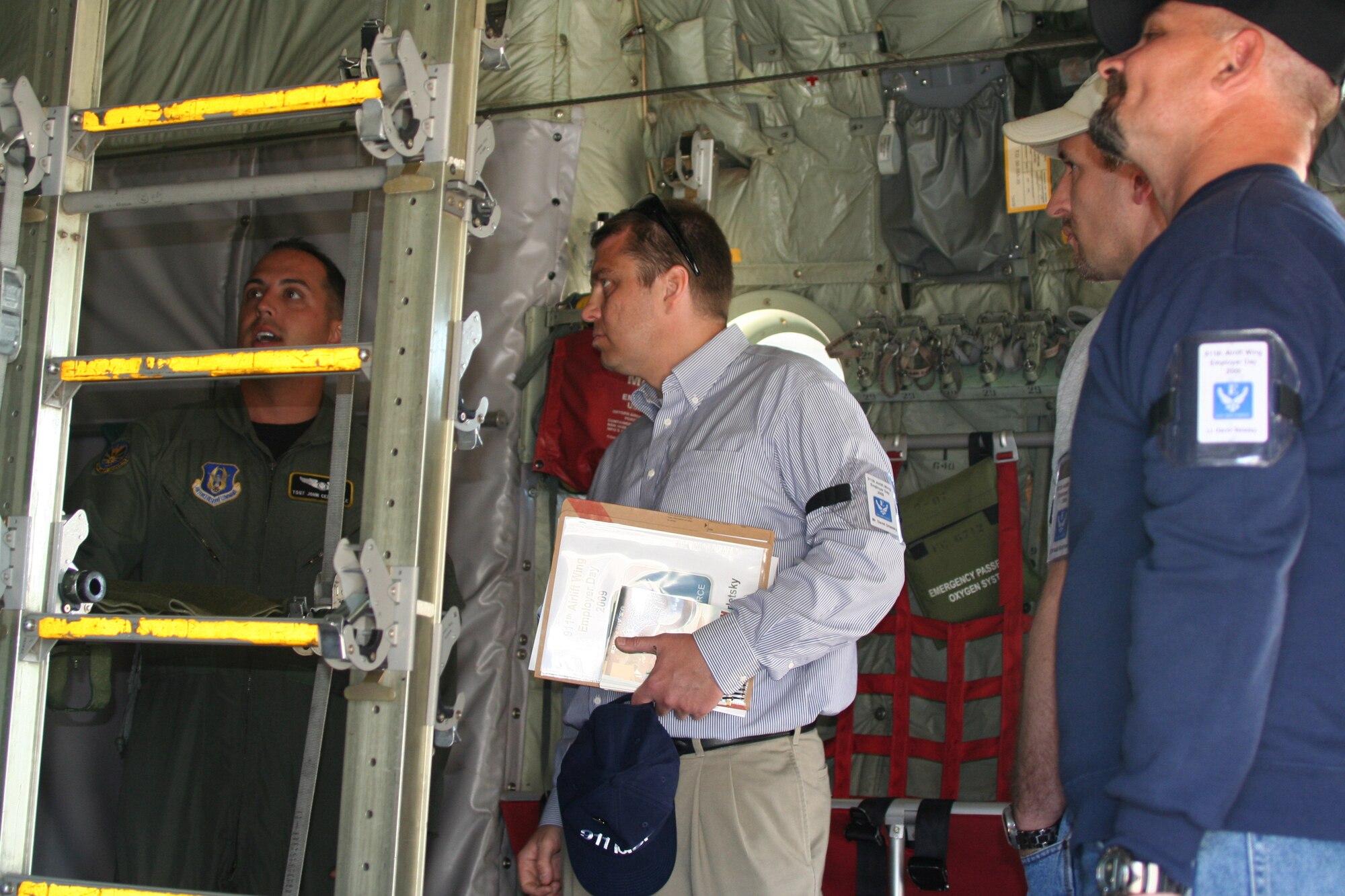 Local employer’s of 911th Airlift Wing Reservists visit the base June 6, 2009, for Employer’s Day 2009.  The event was tailored to give the employers a better understanding of the 911th mission and their employee’s role in completing the mission.